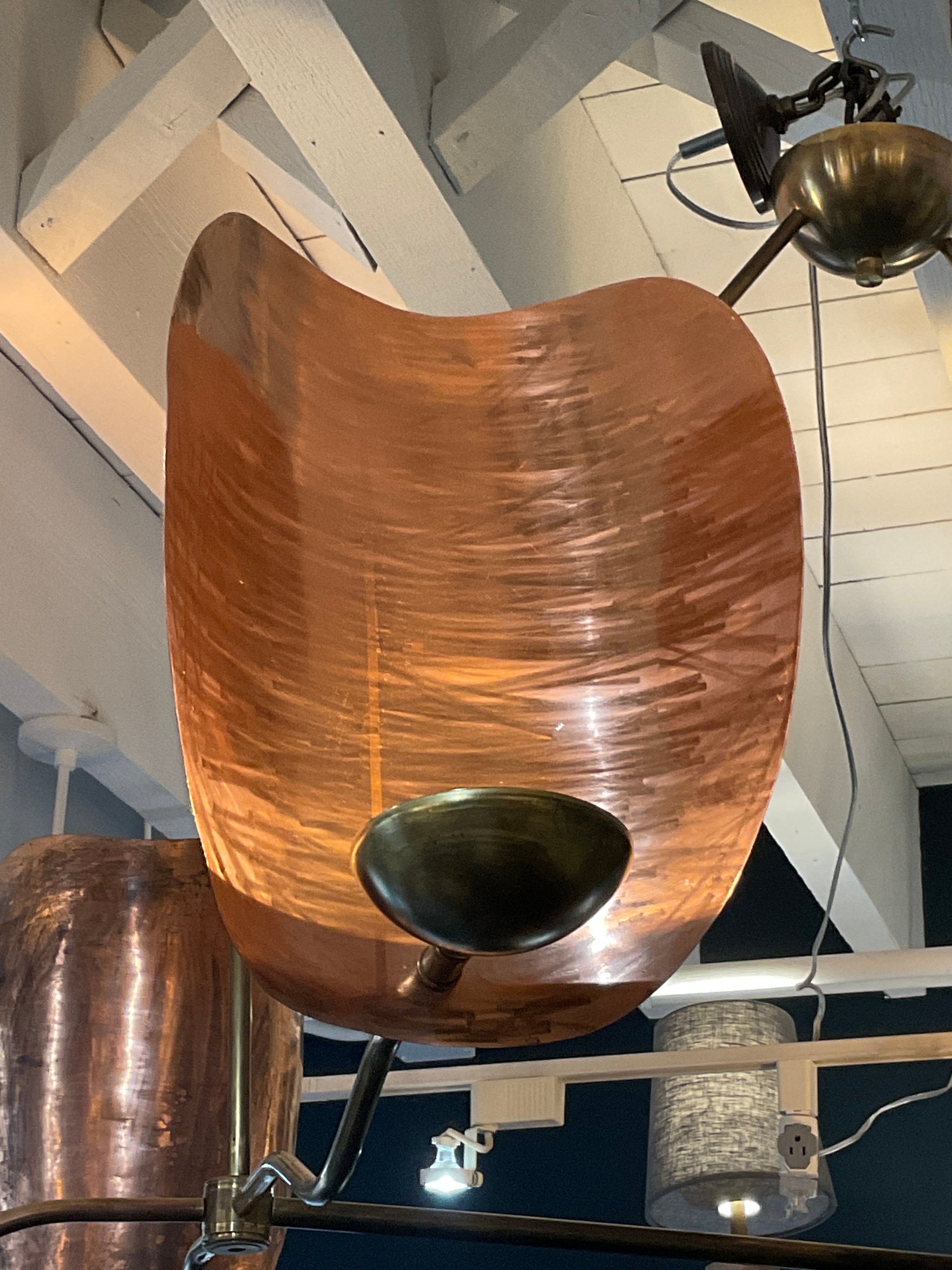Limited Edition 6-Arms Copper Chandelier
