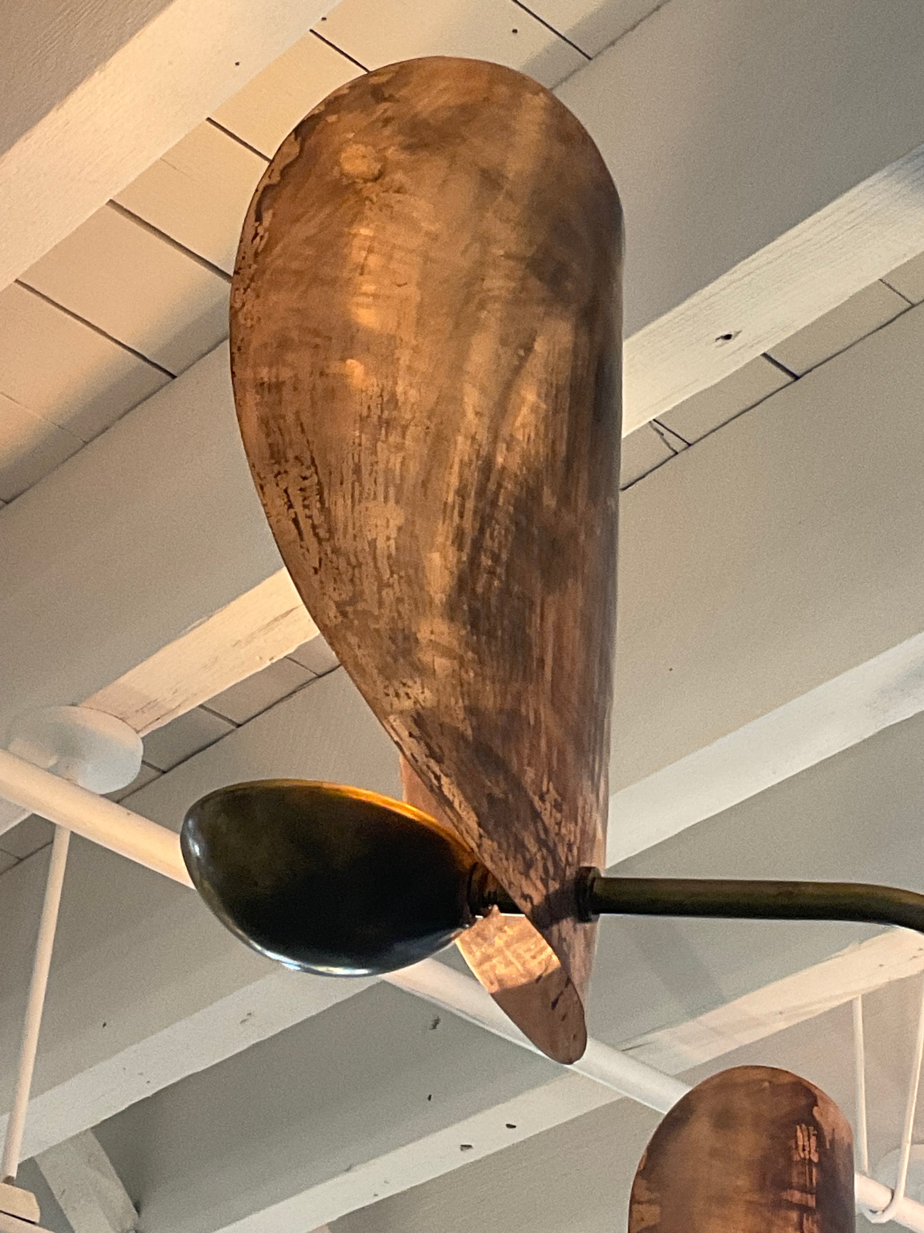 Limited Edition 6-Arms Copper Chandelier