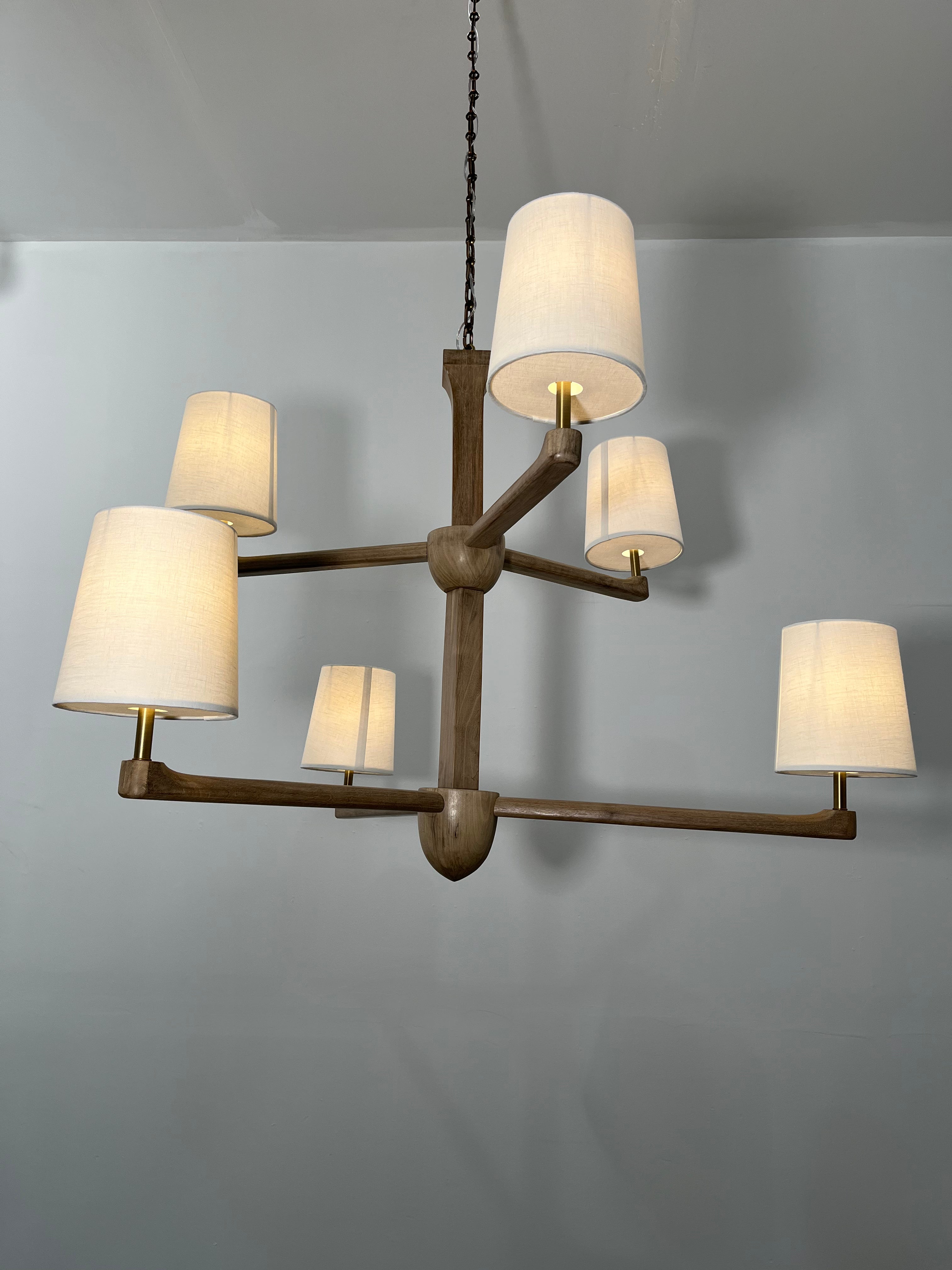 Lucca Studio Taylor Walnut Chandelier