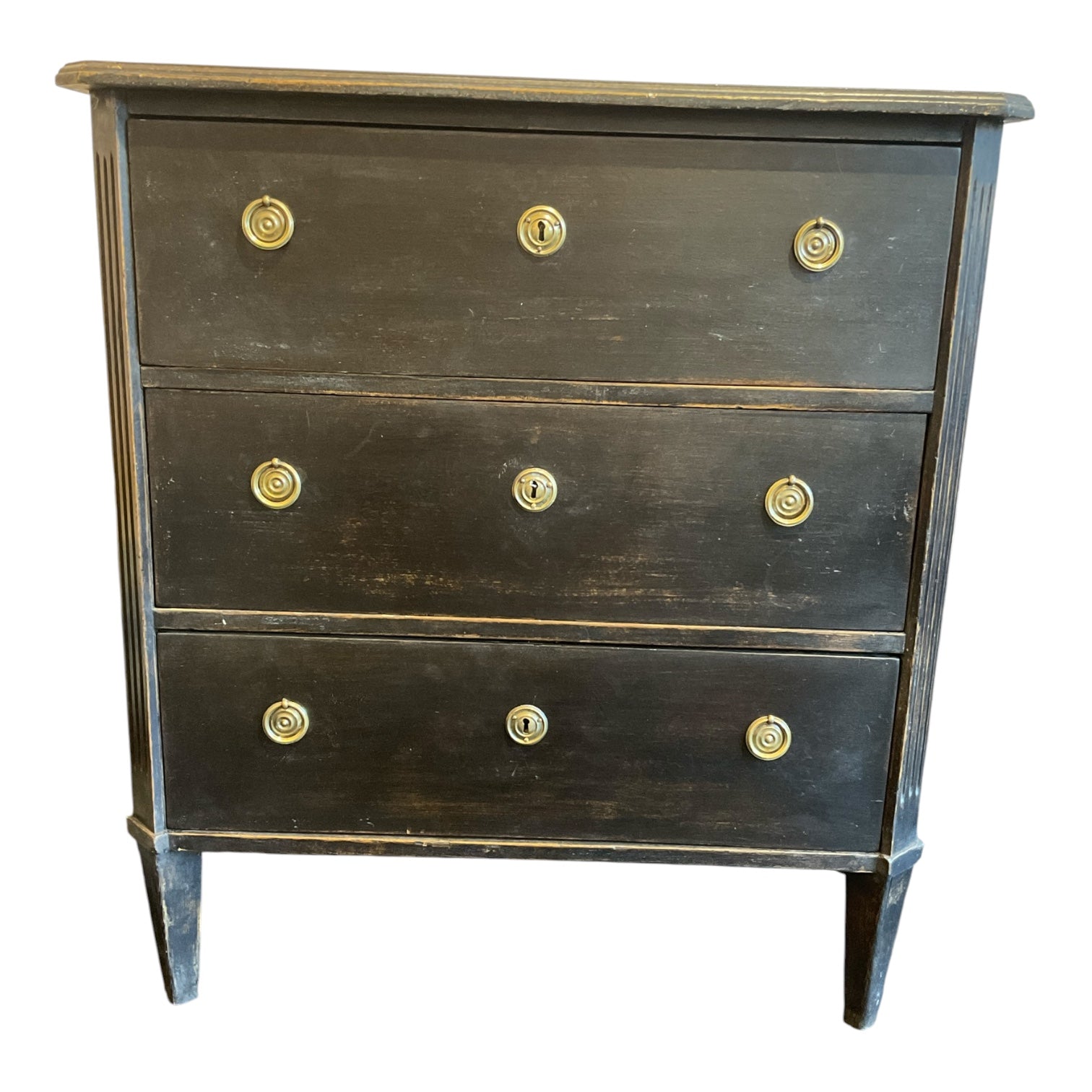 19 century French ebonized Commode