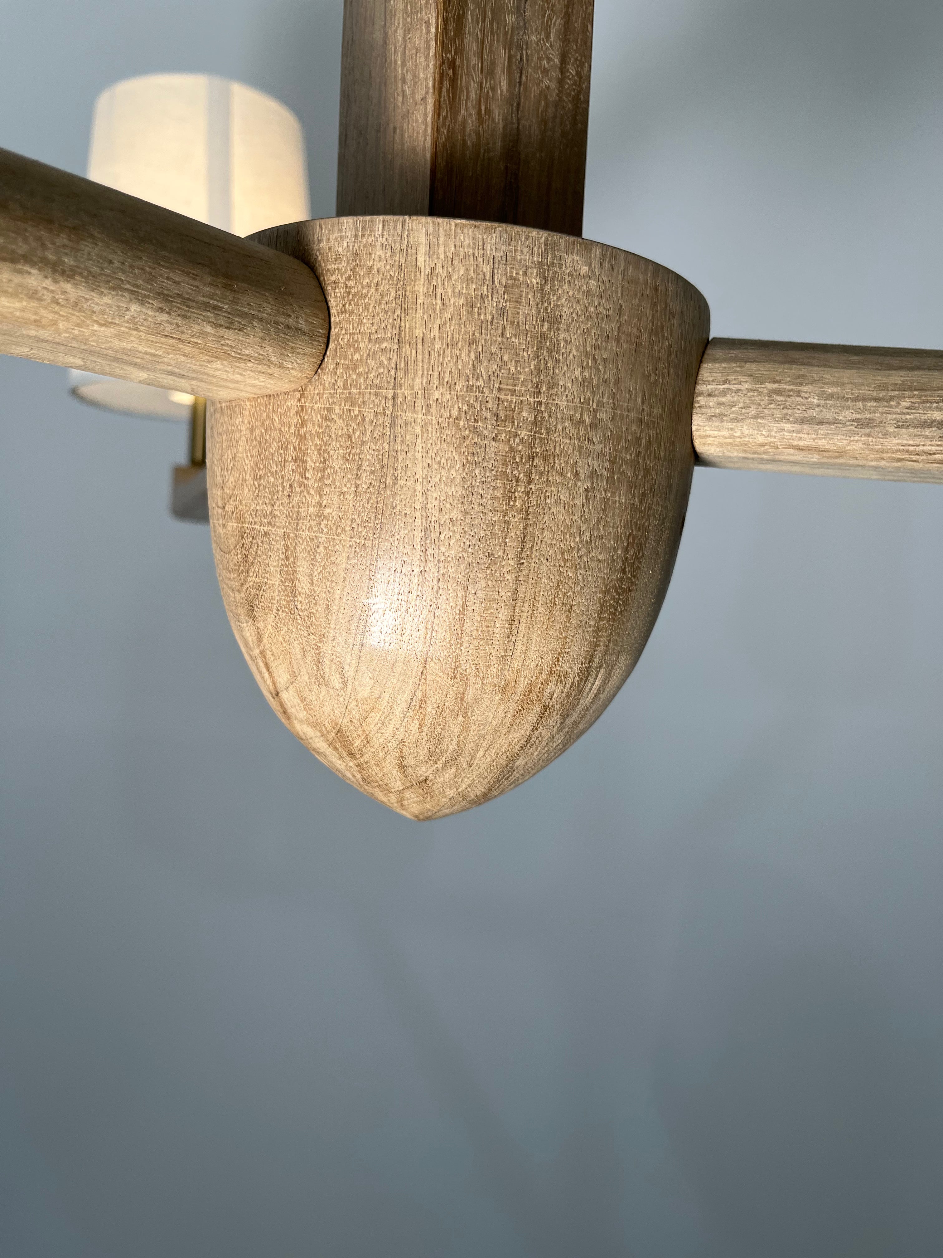 Lucca Studio Taylor Walnut Chandelier (2-Tier)
