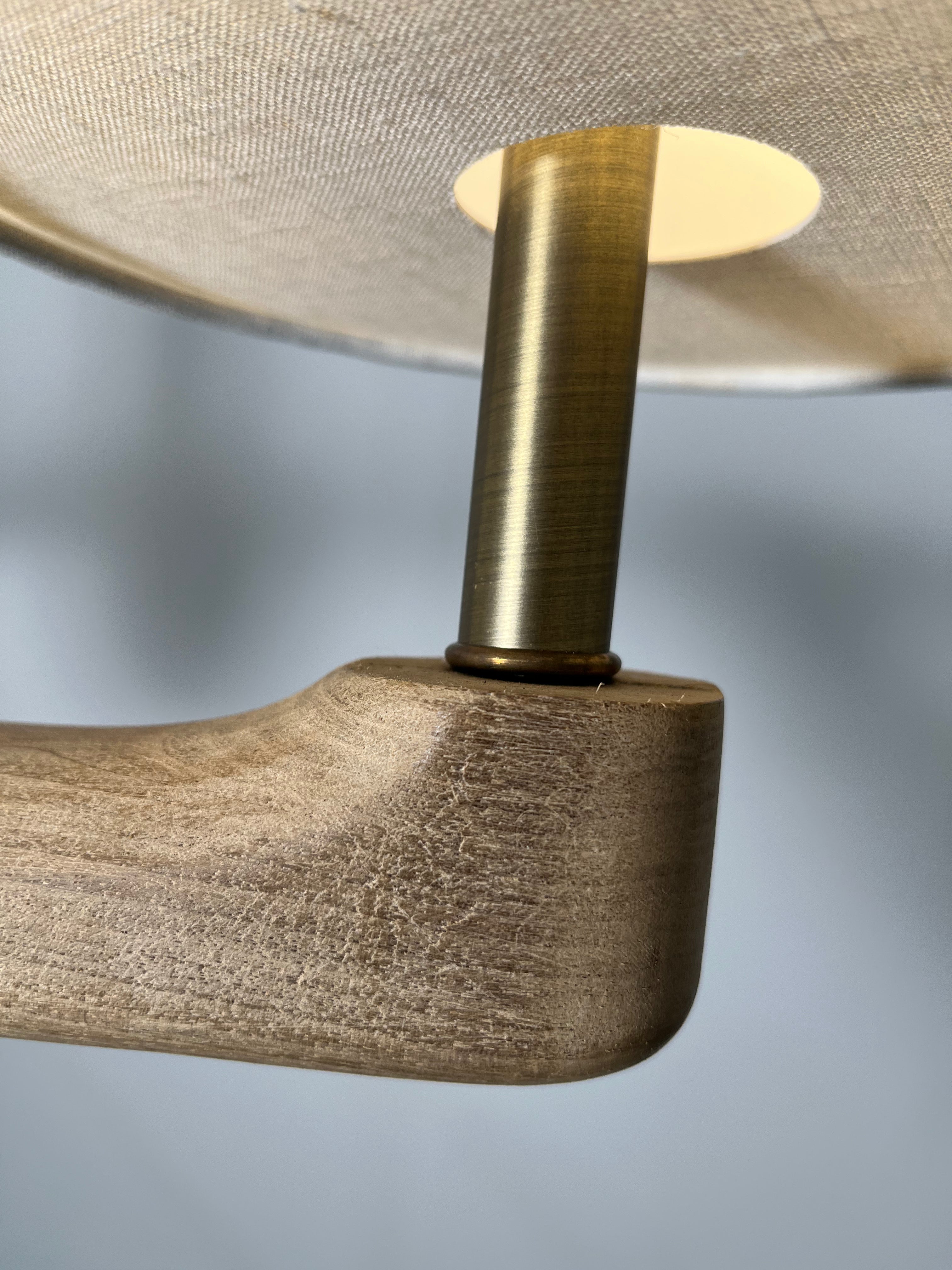 Lucca Studio Taylor Walnut Chandelier (2-Tier)