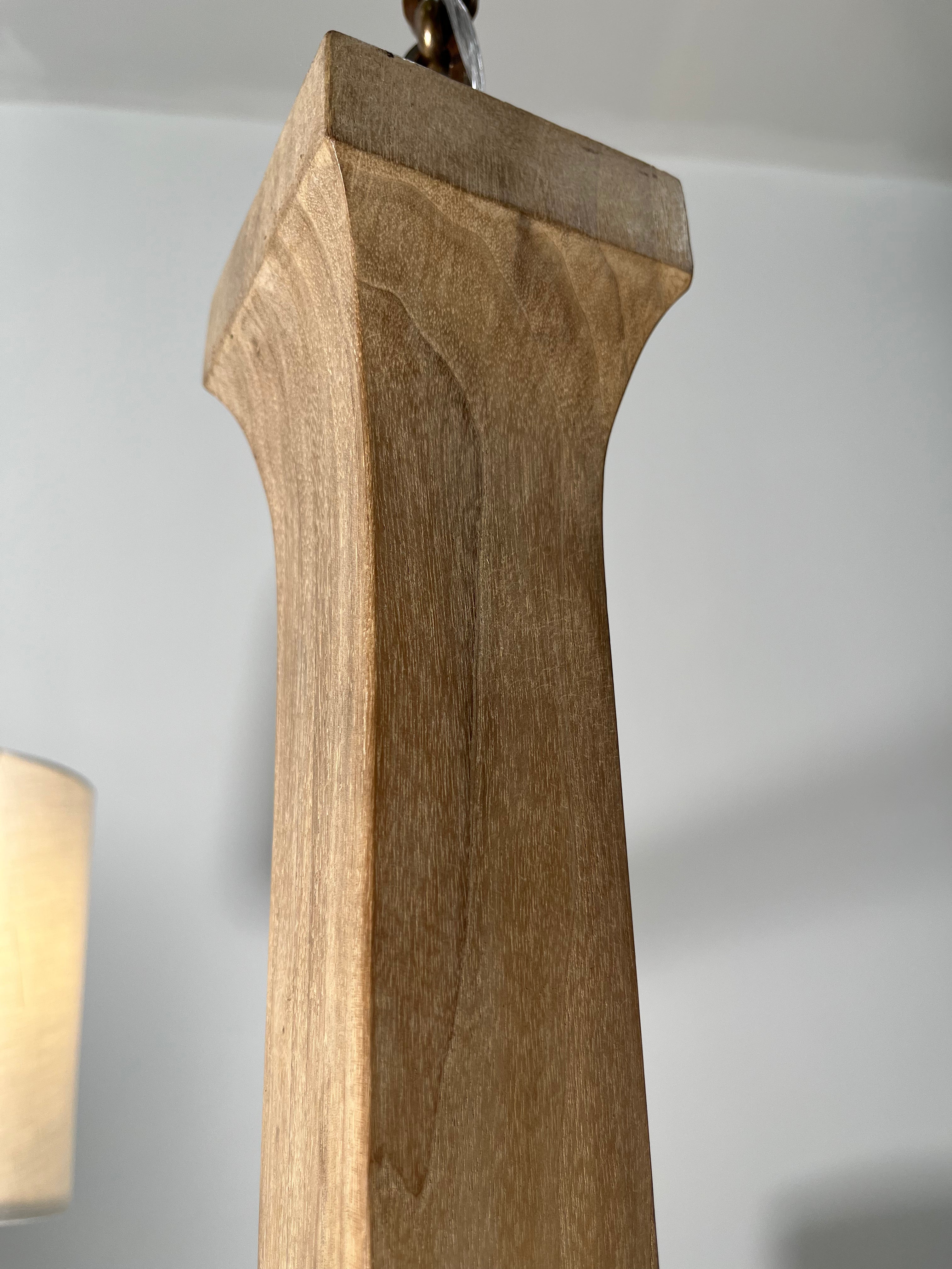Lucca Studio Taylor Walnut Chandelier (2-Tier)