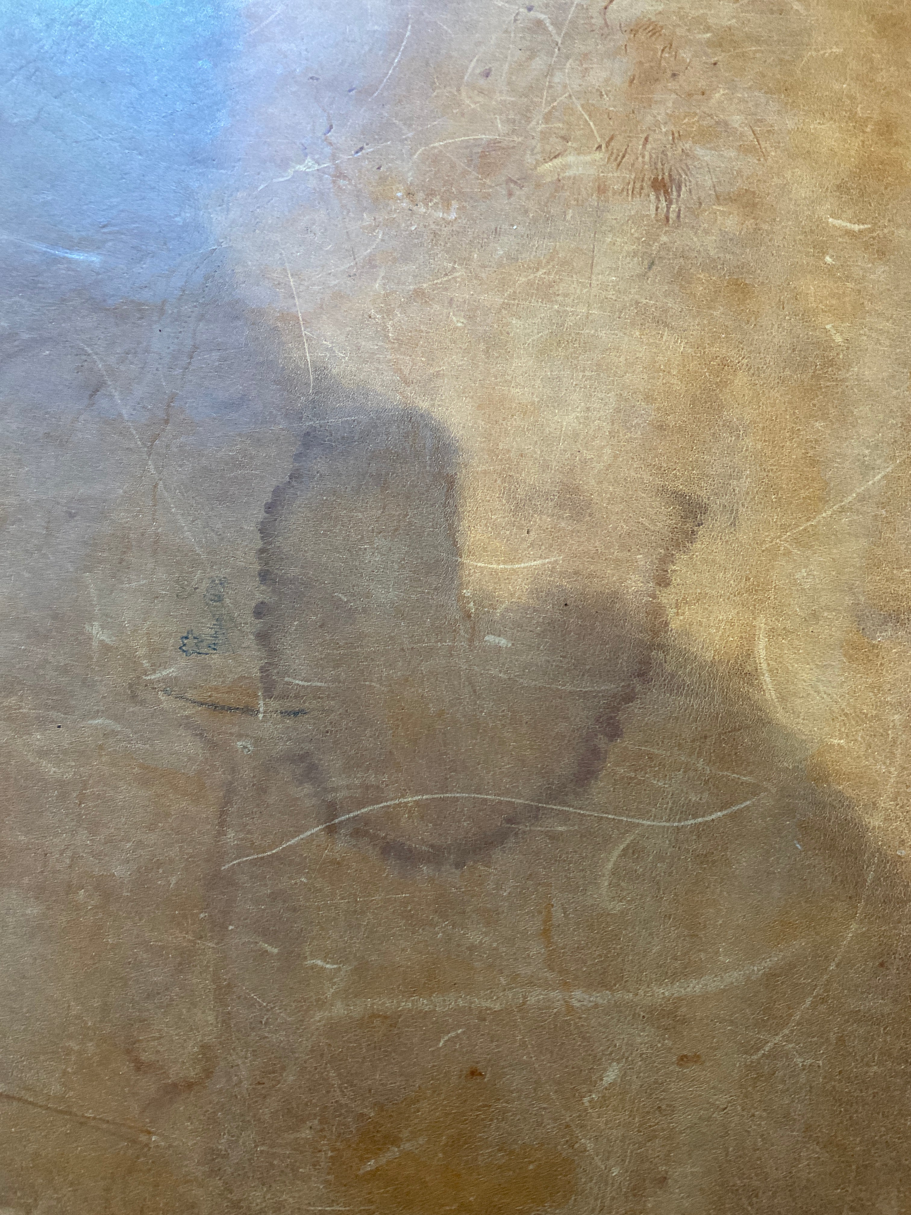 Limited edition, leather top Coffee table