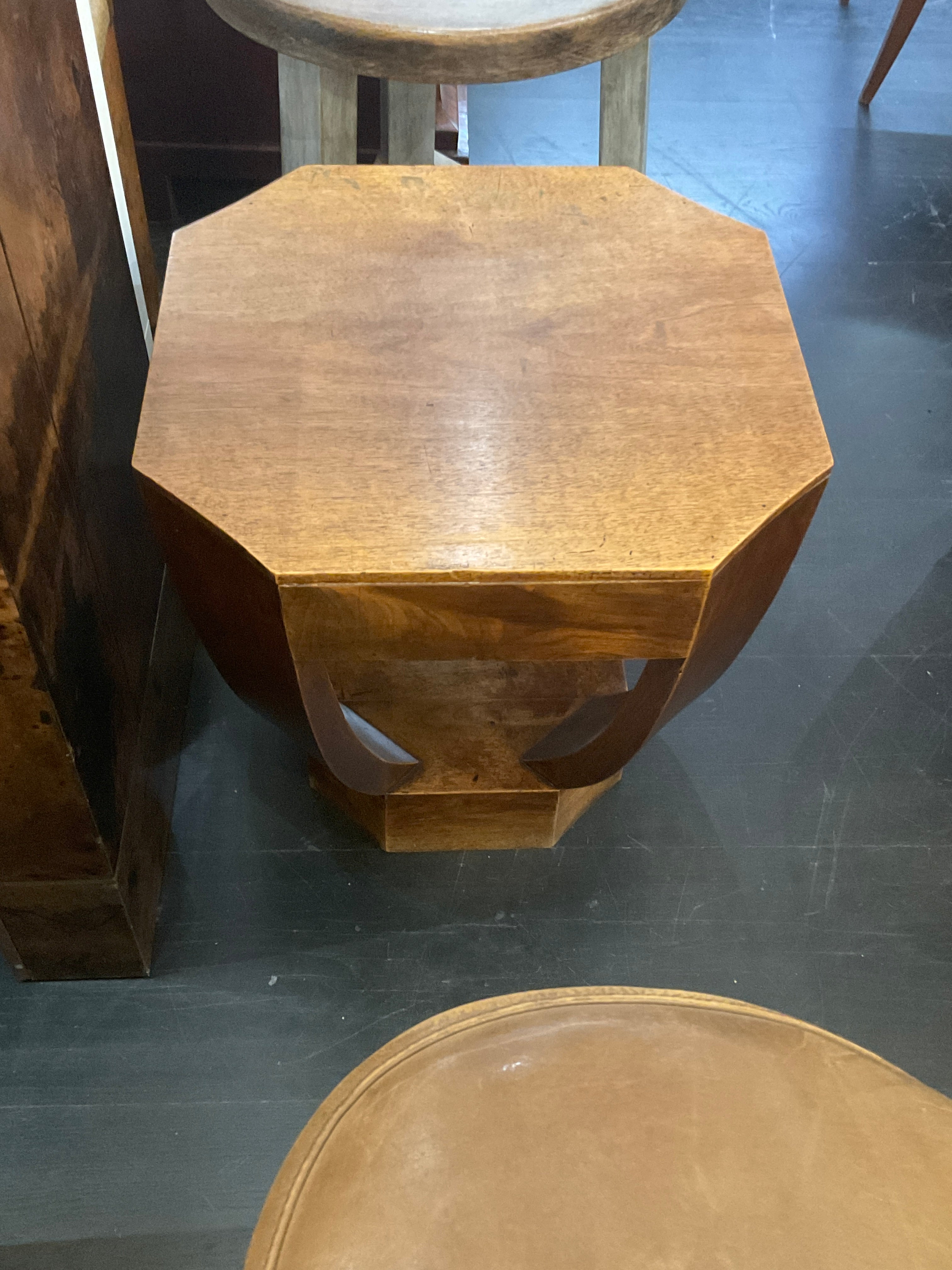 French Octagonal Deco Sidetable
