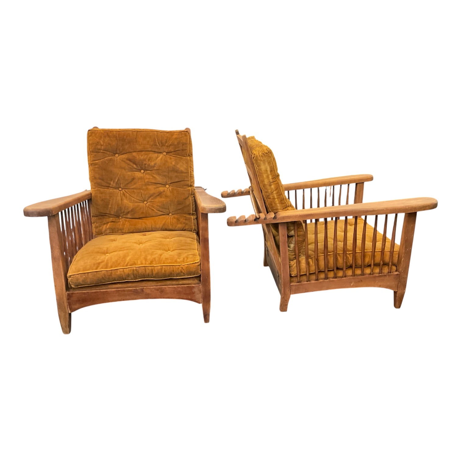 Pair of English Slat Back Chairs