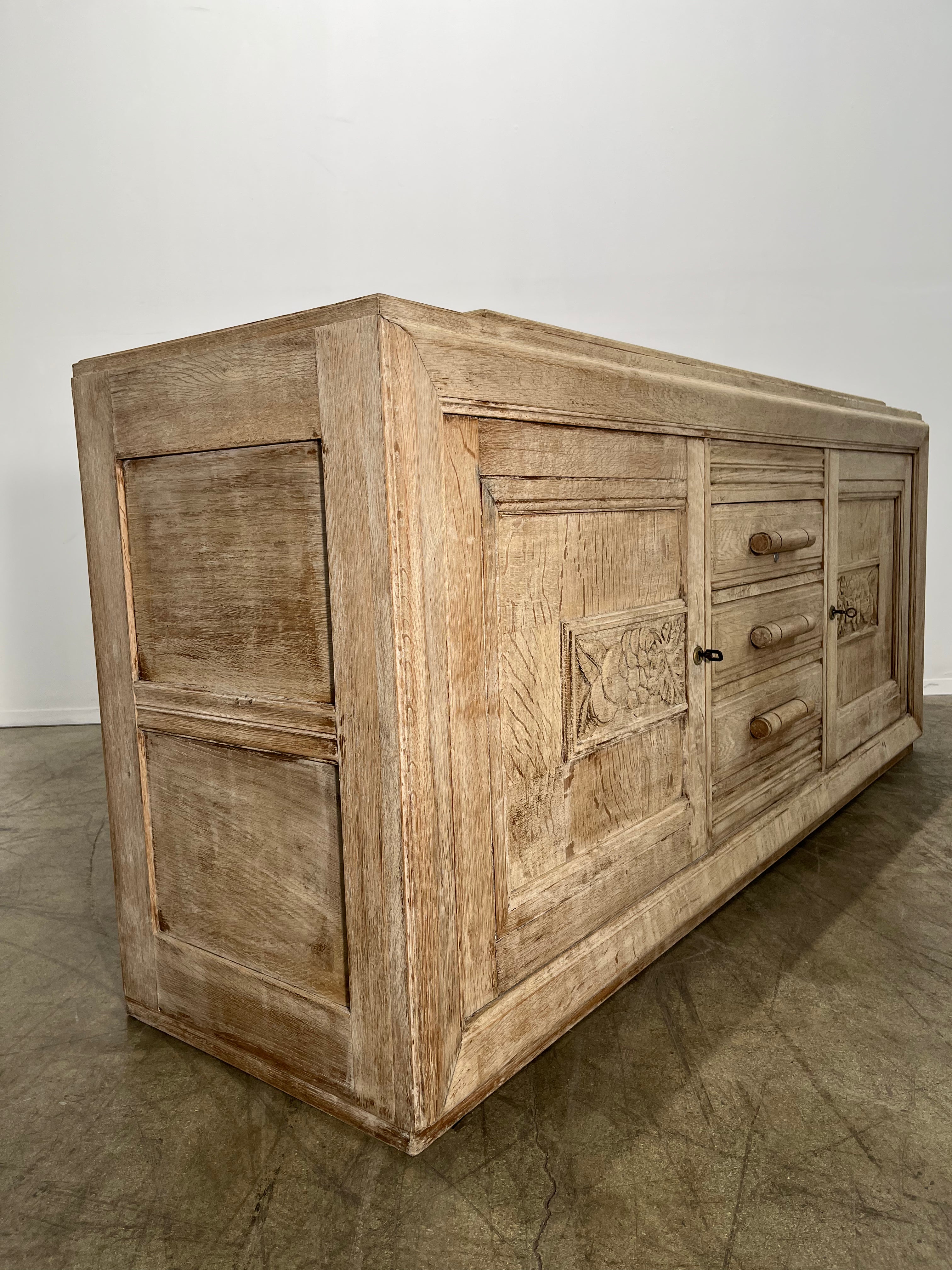 French 1930's  Oak Sideboard