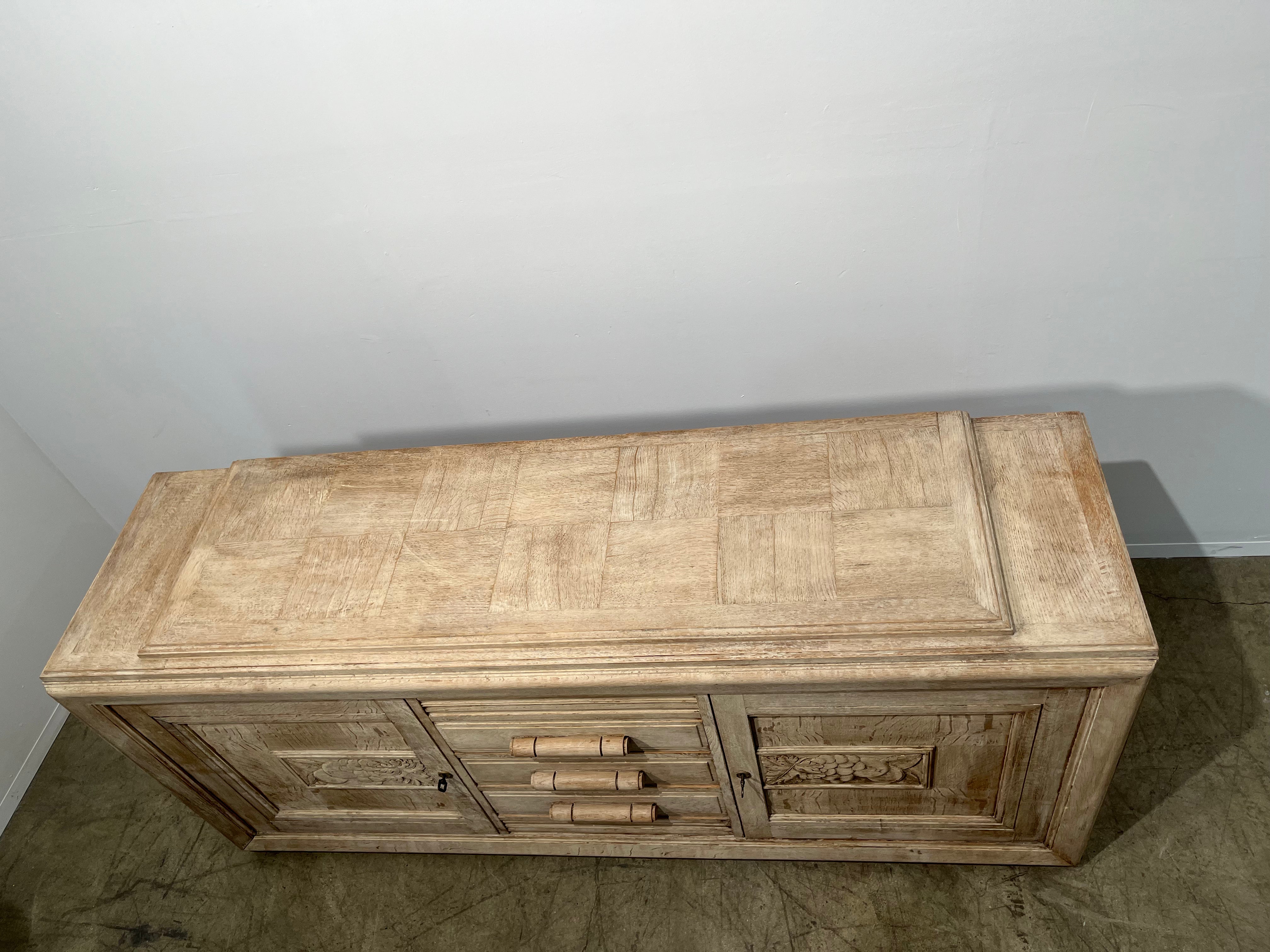 French 1930's  Oak Sideboard