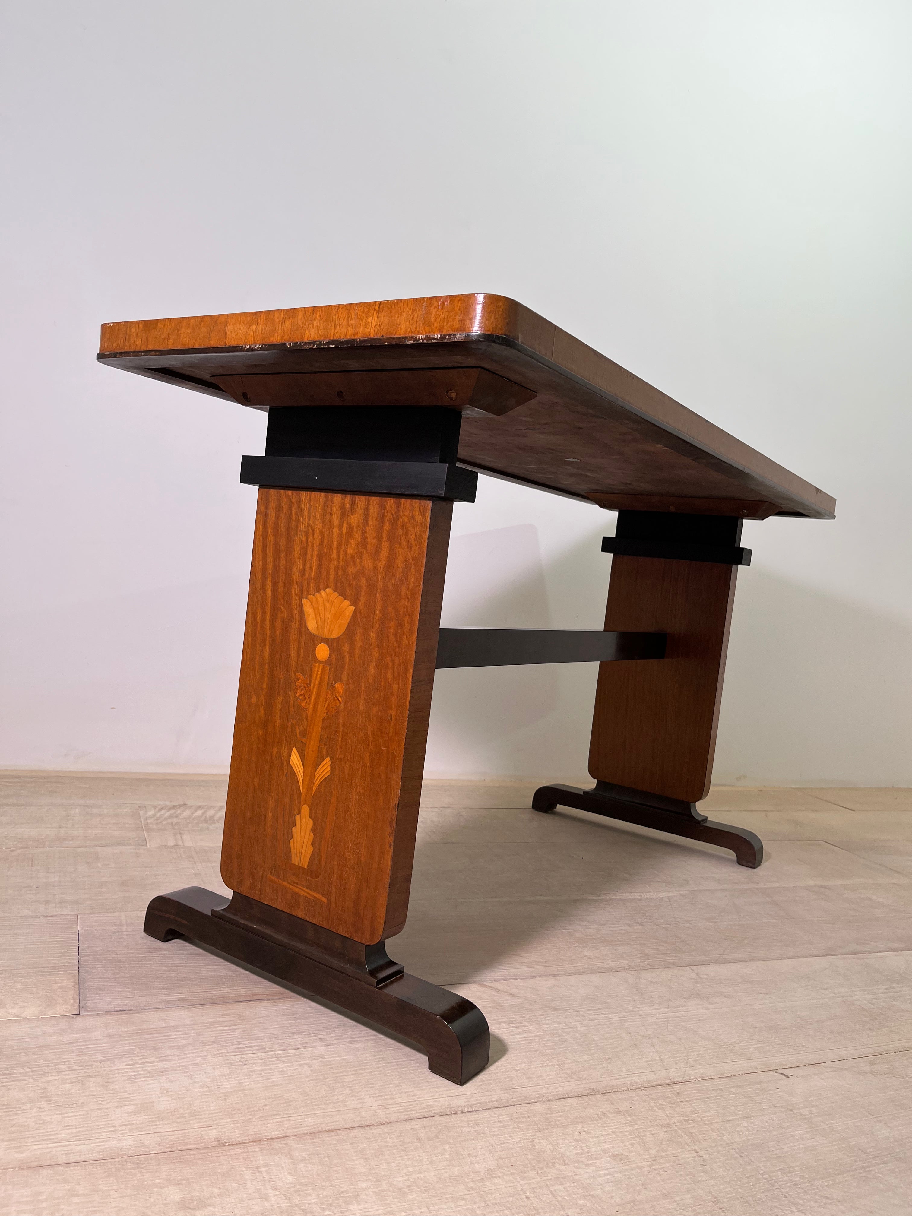 Swedish Grace 1930's Burl Console
