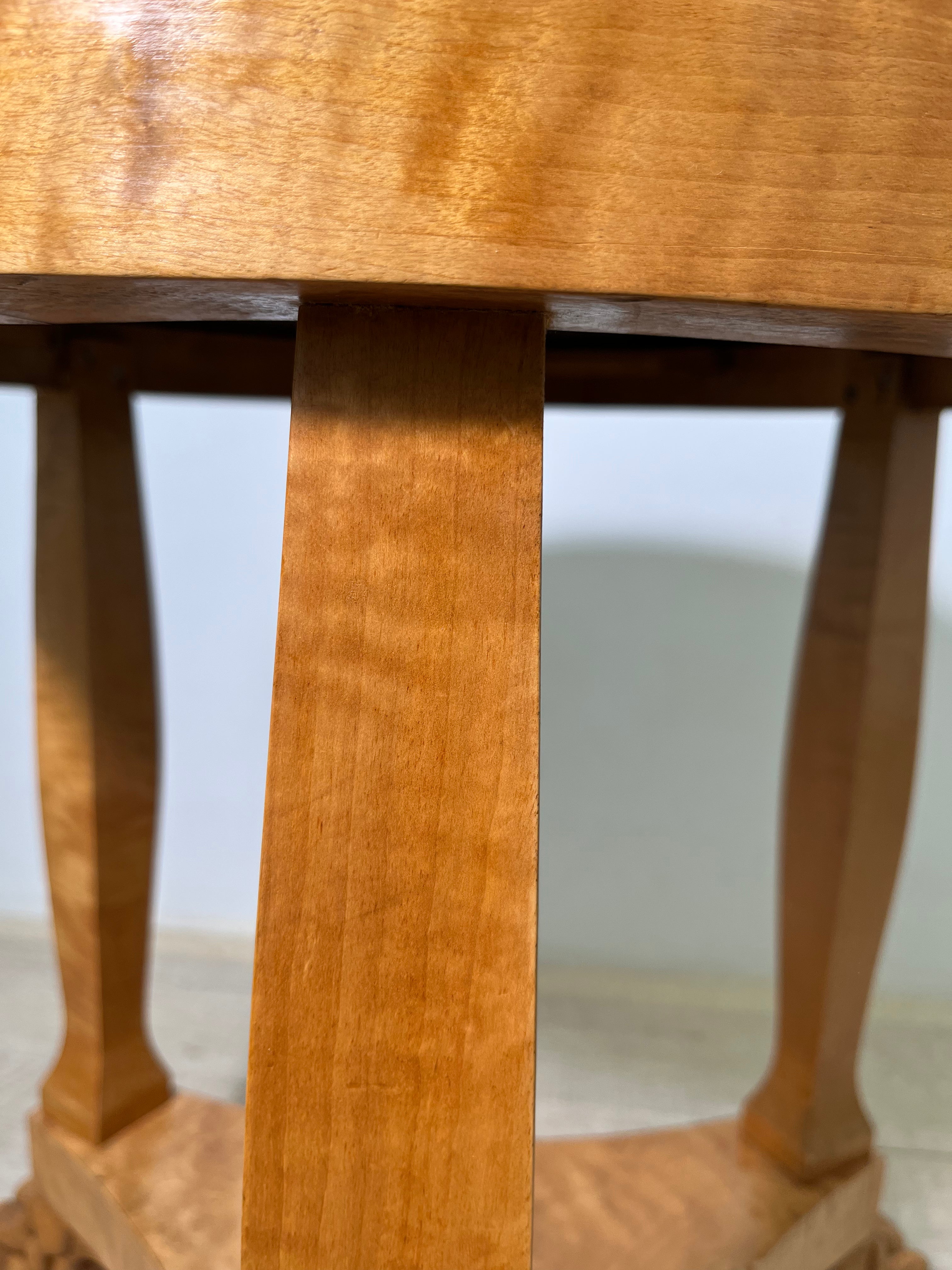 Art Deco Swedish Birch Side table