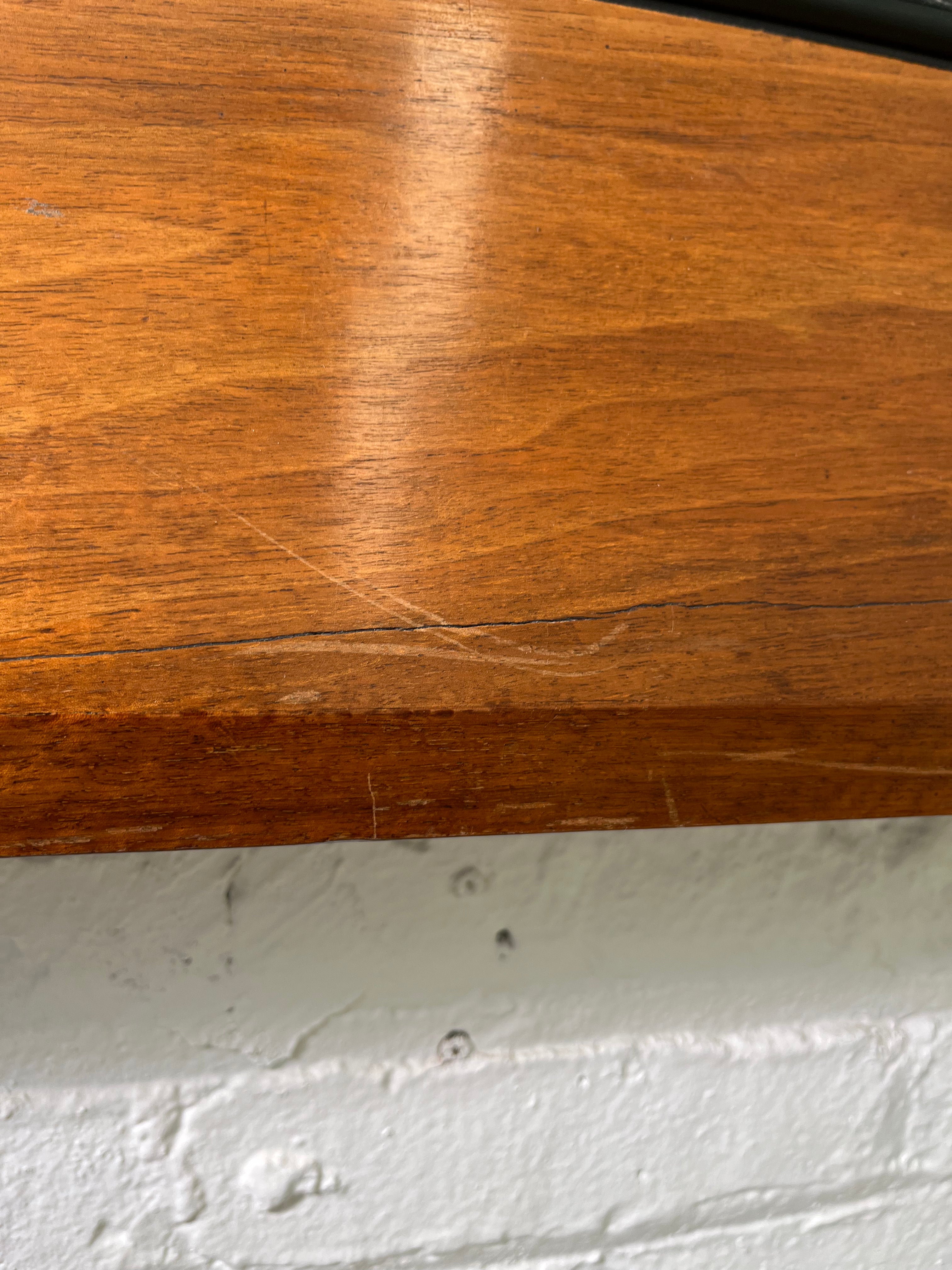 Large English Burl and Ebonized Mirror
