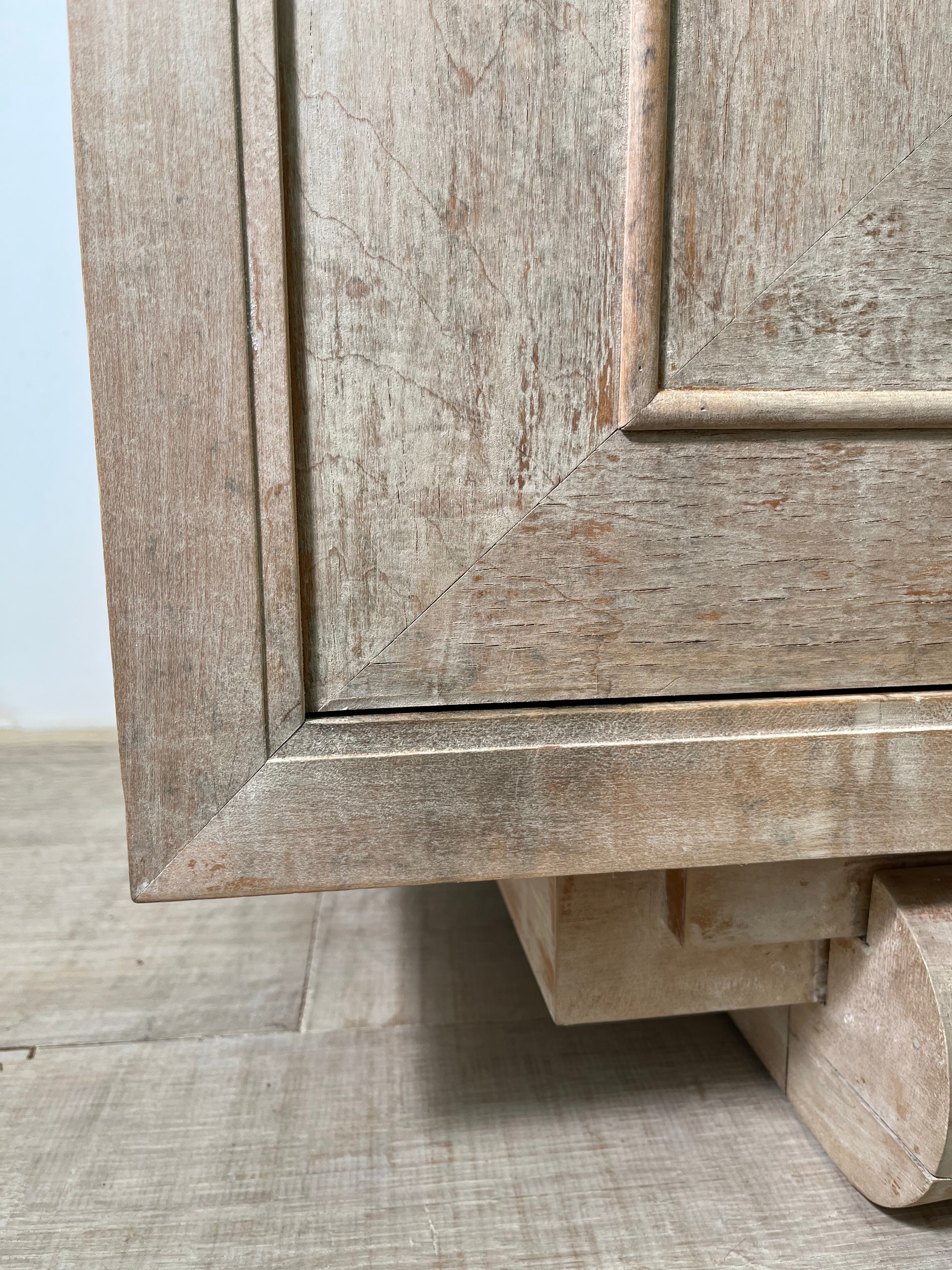 1930's French Oak Cabinet, two door