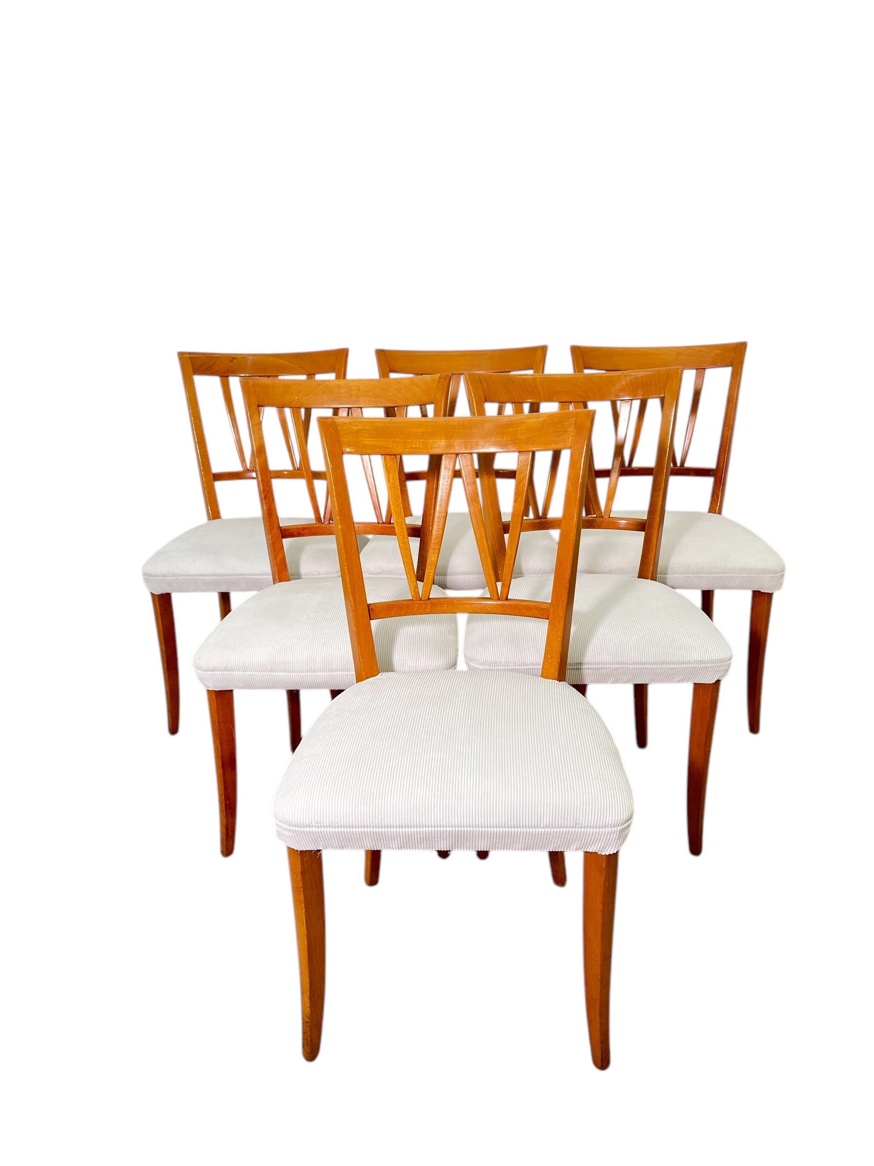 CARL MALMSTEN. “Pyramid” Model Dining Chairs