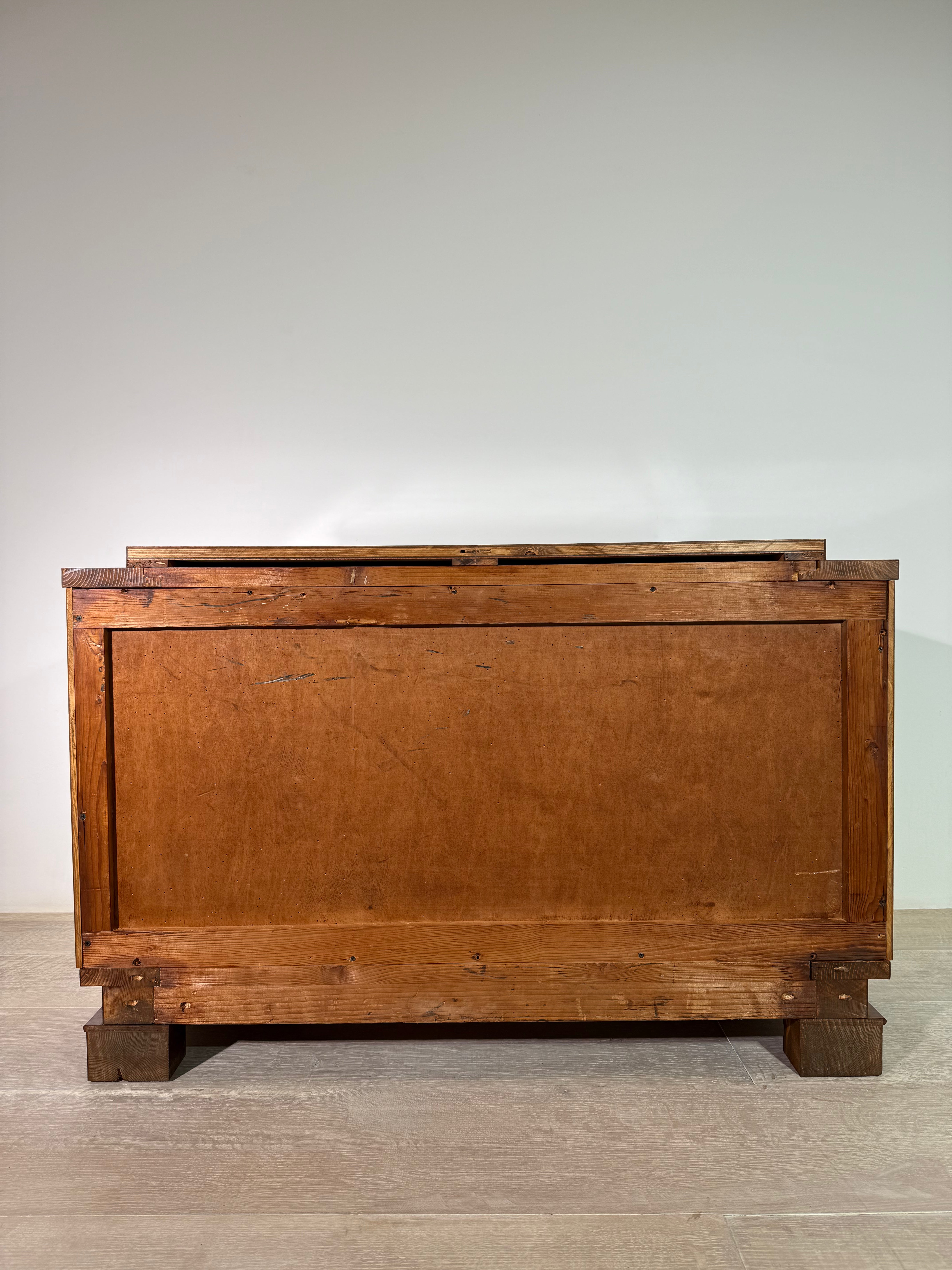 French 1940's Burl Wood Sideboard