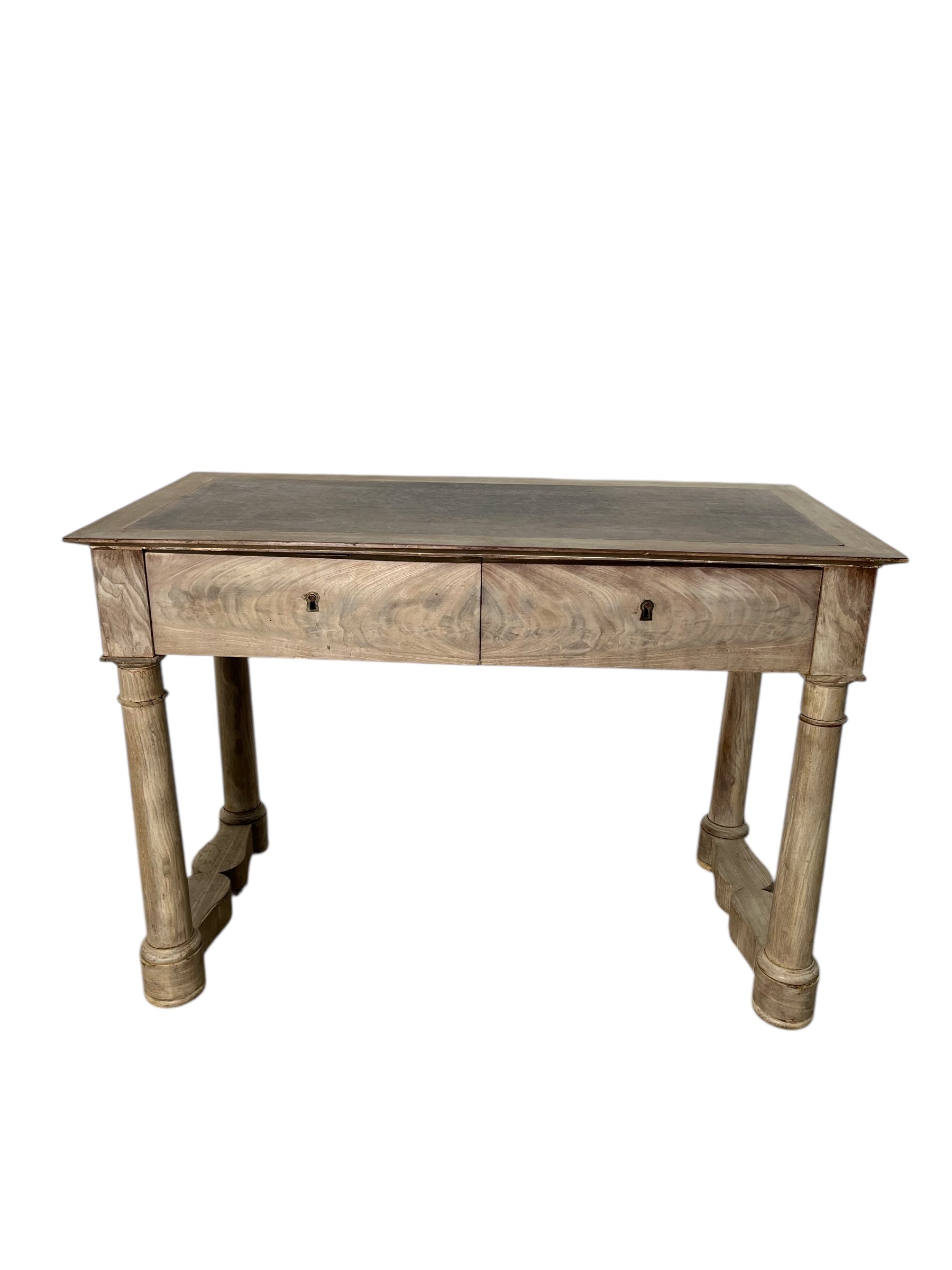 Neo Classic Console with leather top