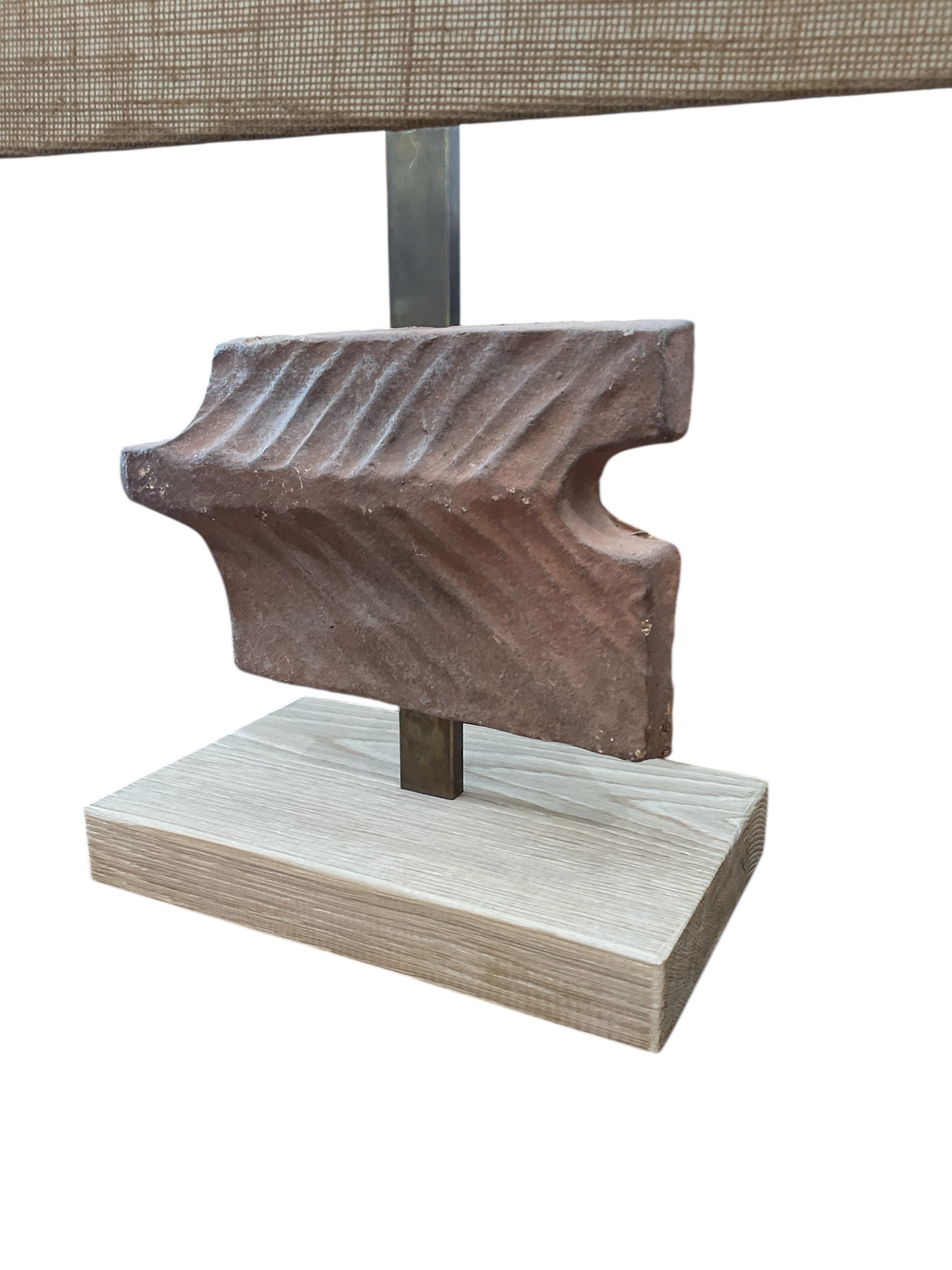 Limited edition 1960 French Terra Cotta Element Lamp