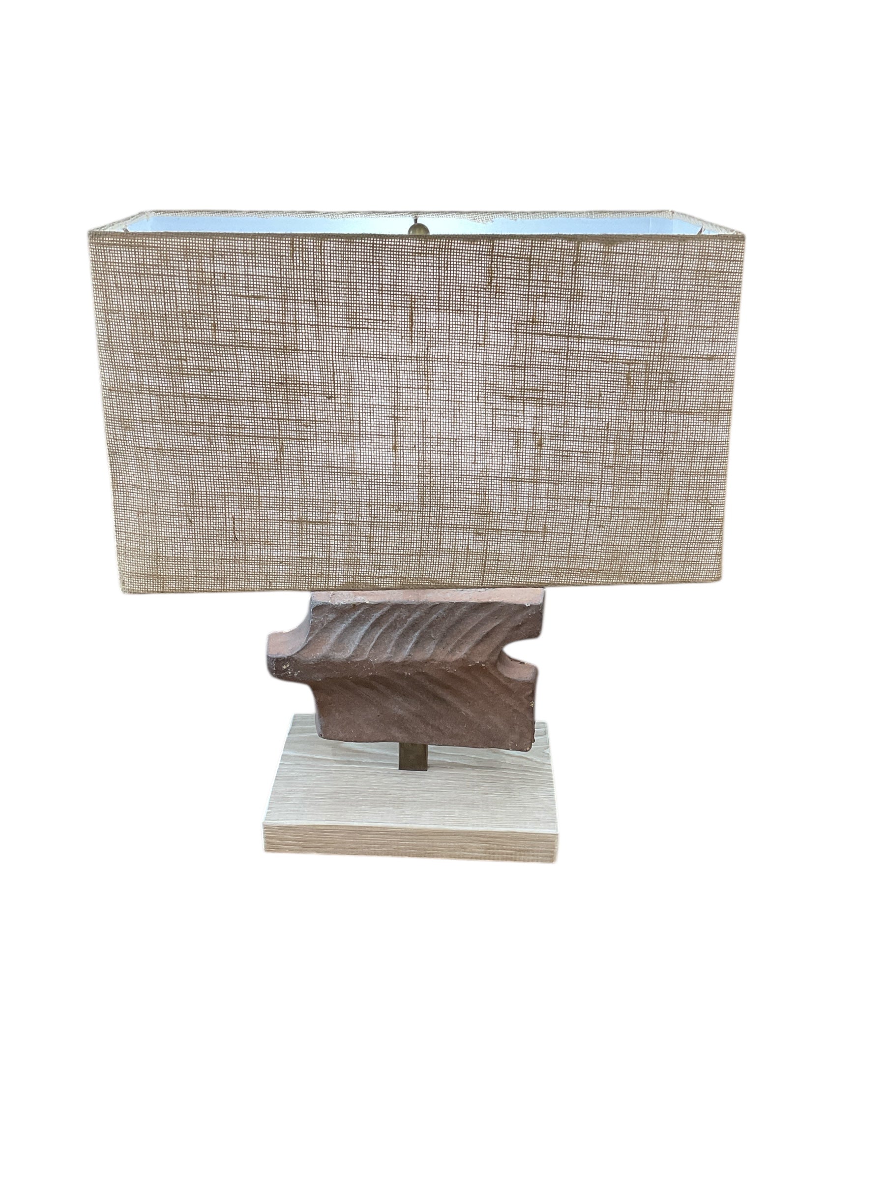 Limited edition 1960 French Terra Cotta Element Lamp