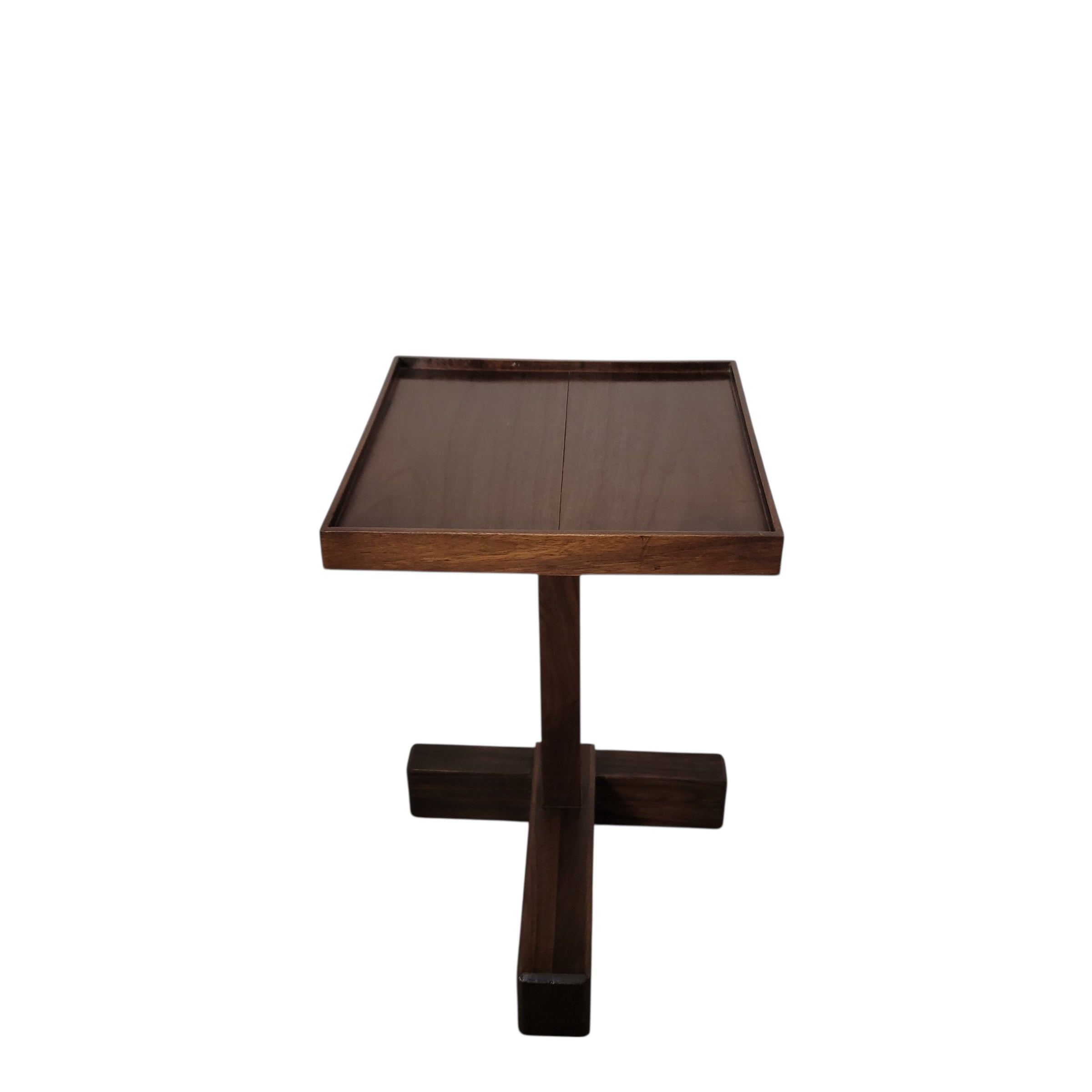 LUCCA Studio RHODES walnut side table