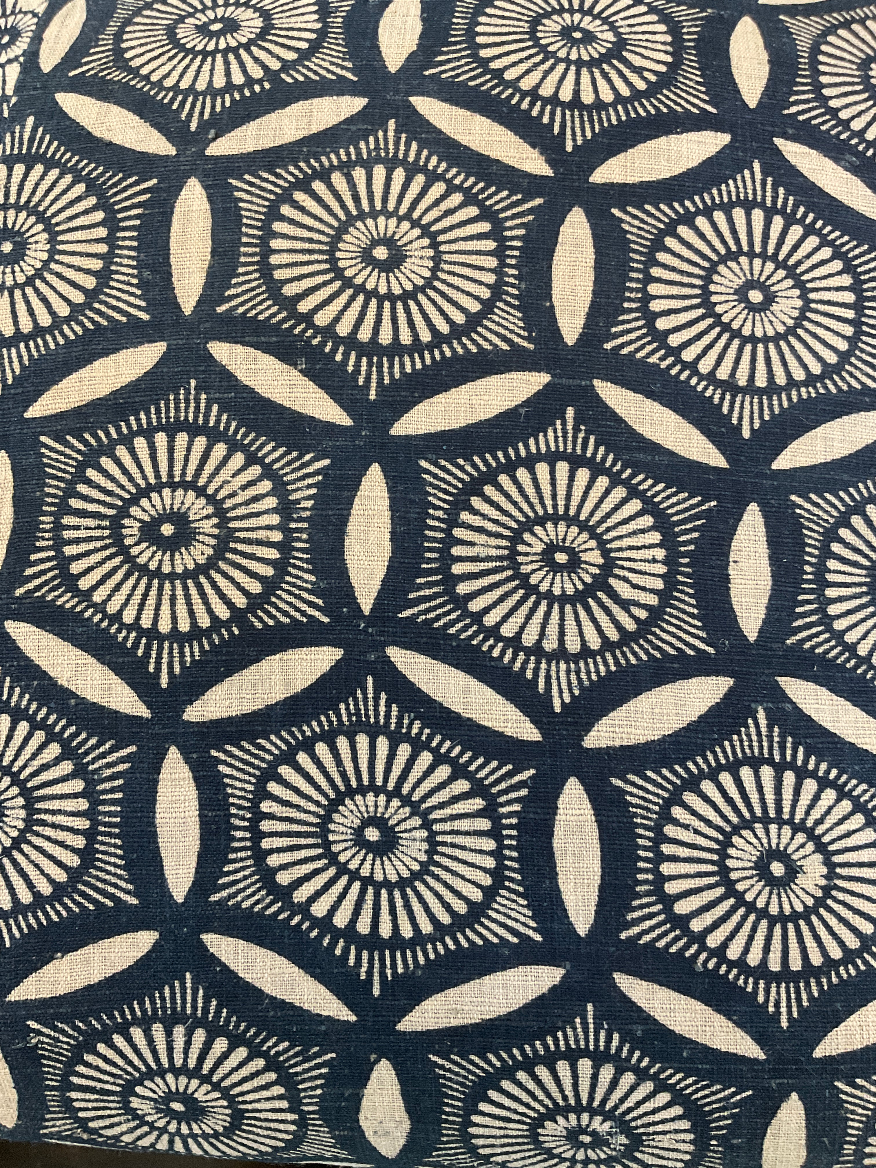 Antique Japanese indigo textile Pillow