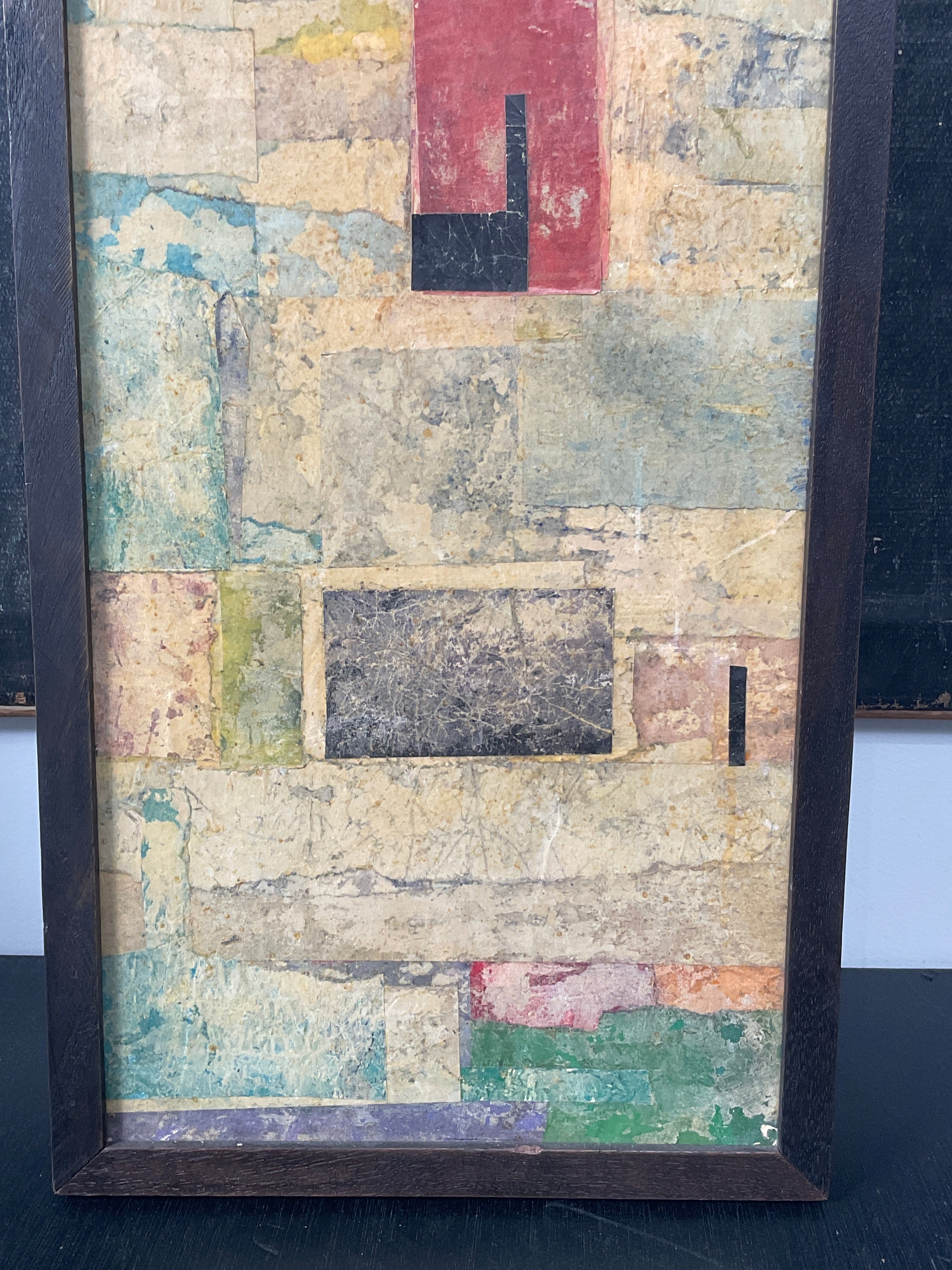 French Mid Century Mixed Media Collage