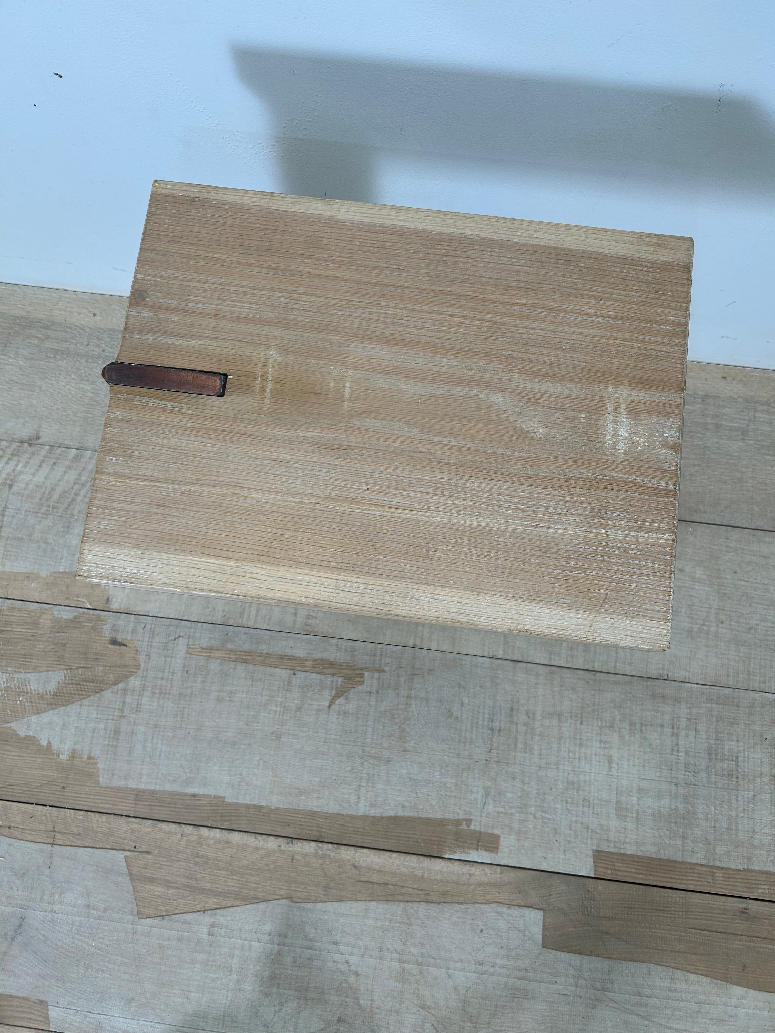 Limited Edition copper and oak side table