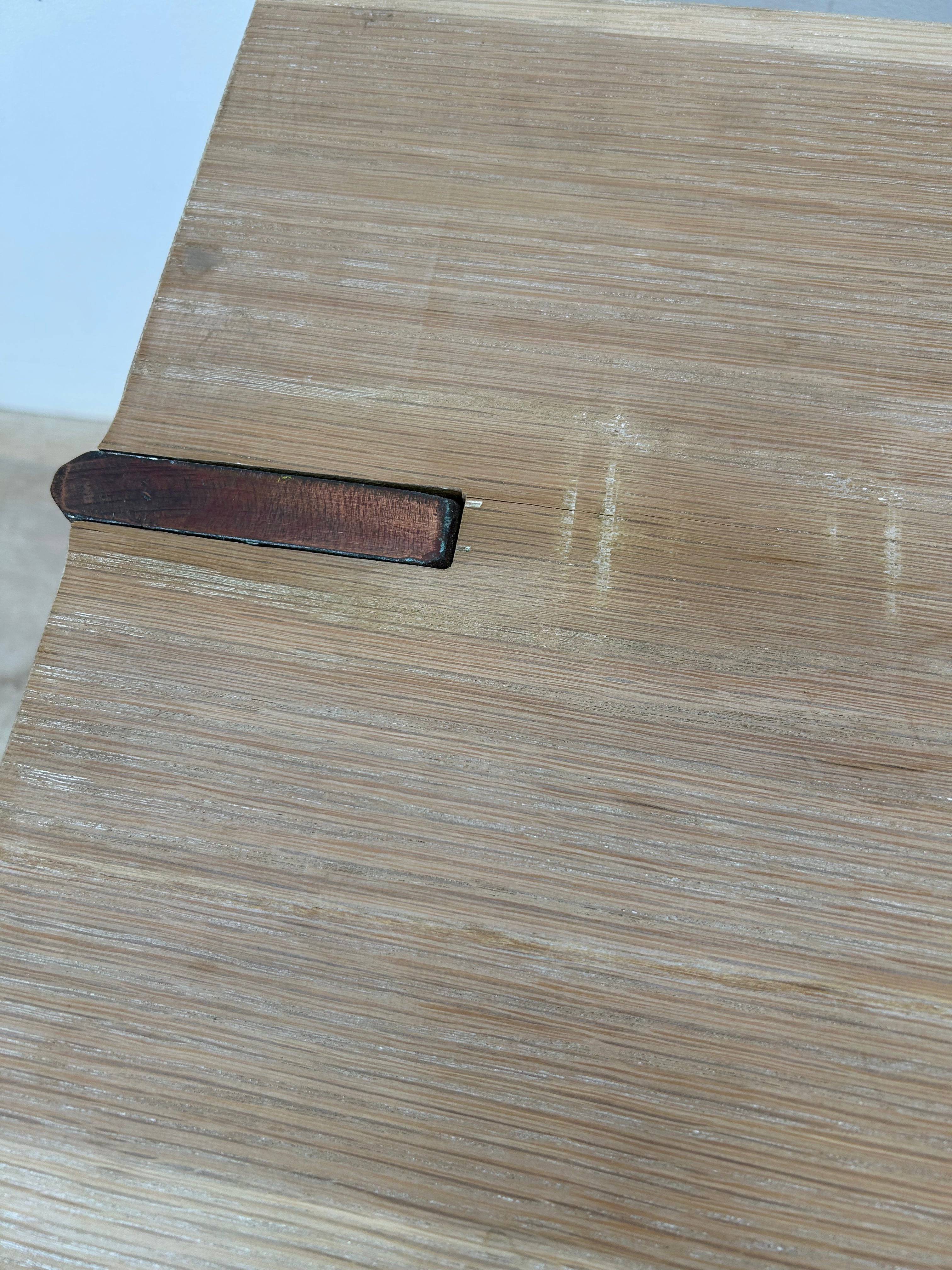 Limited Edition copper and oak side table