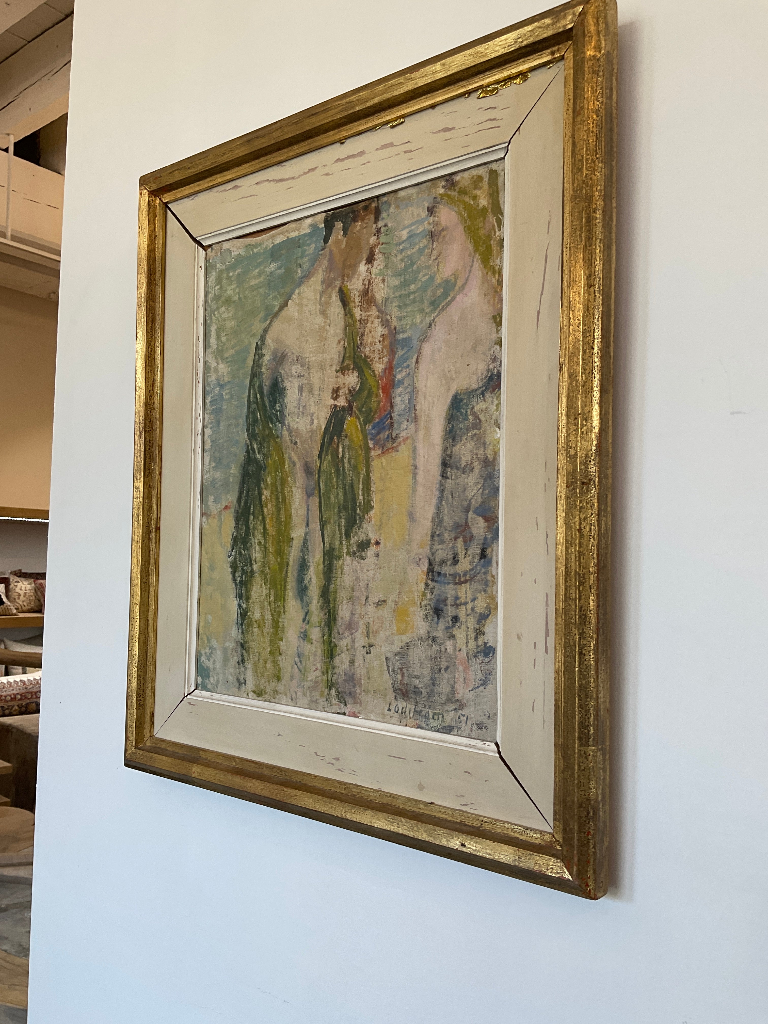 Mid Century Swedish Artist GEORG LODSTRÖM Oil on Panel