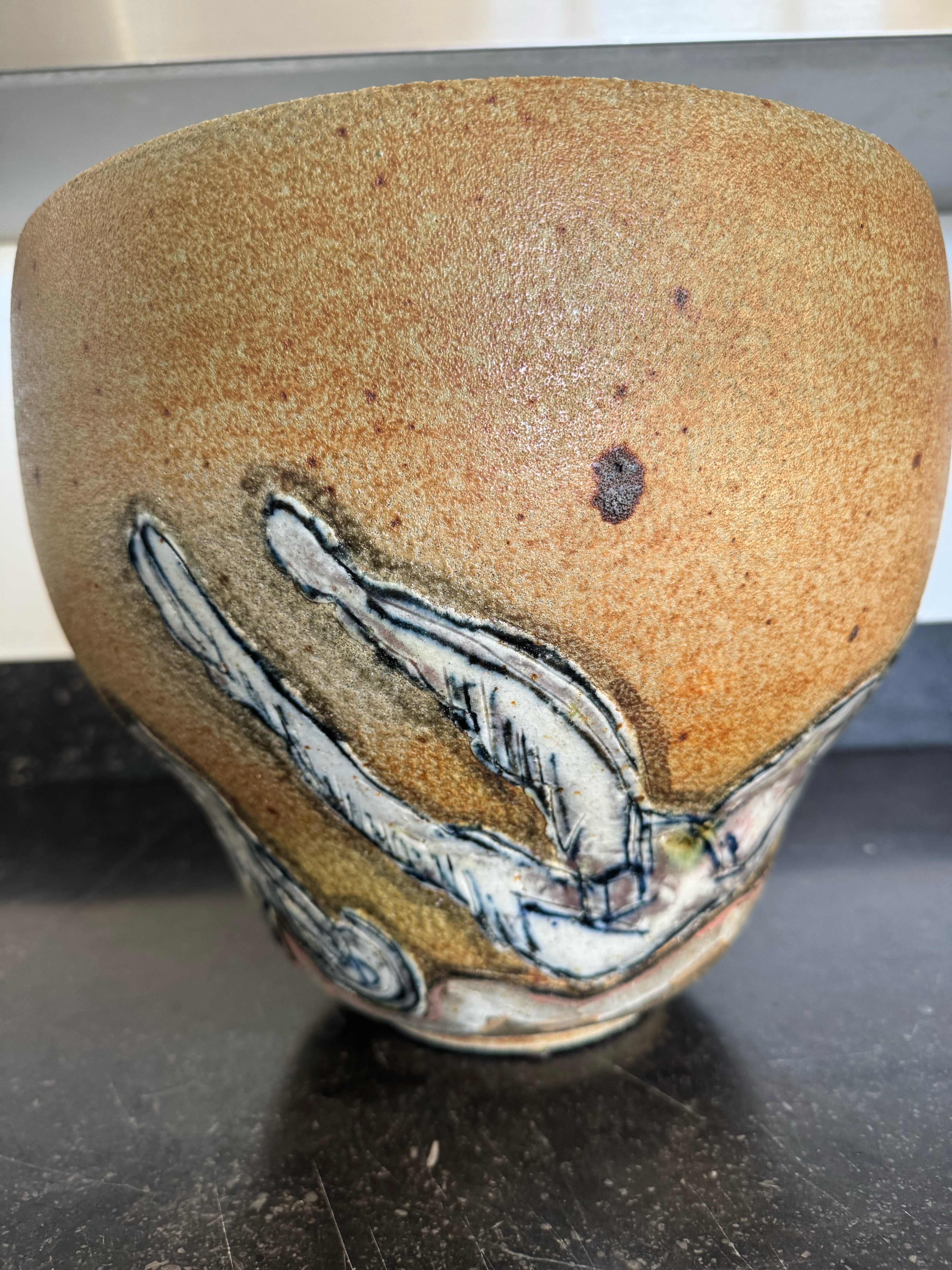 Vintage Danish Large Bowl,signed