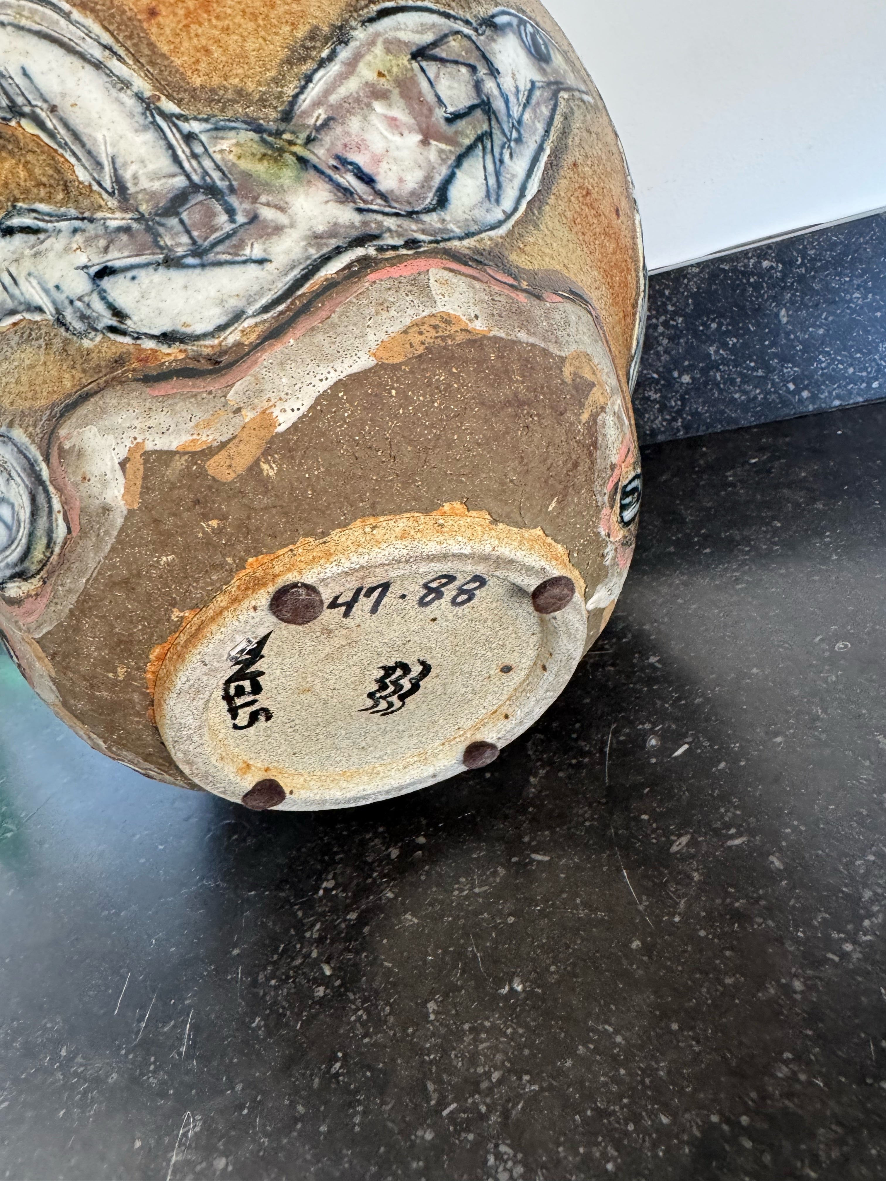 Vintage Danish Large Bowl,signed