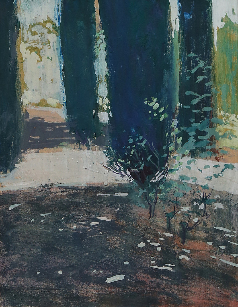 Spanish painter ISIDORO LÁZARO FERRÉ, "Garden"