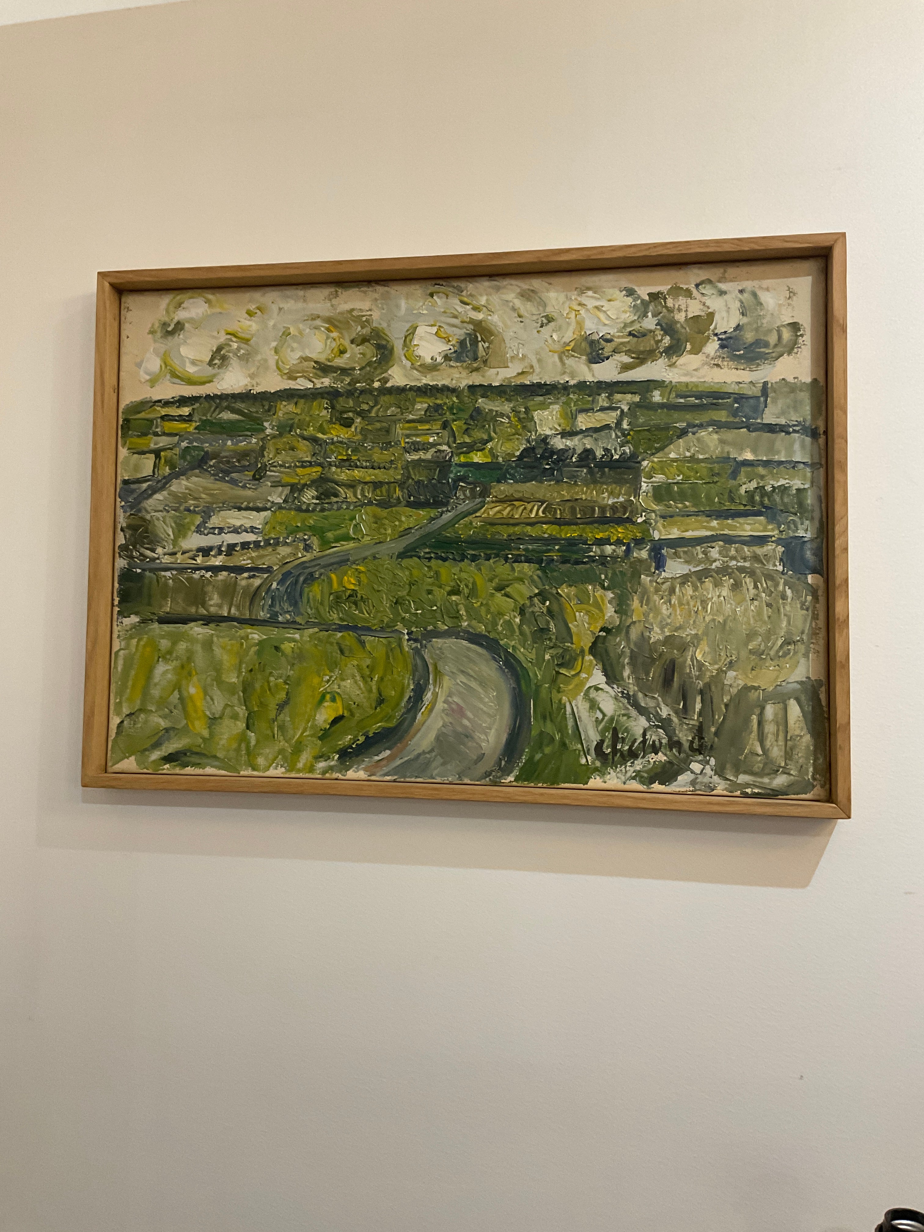Swedish abstract painting, signed