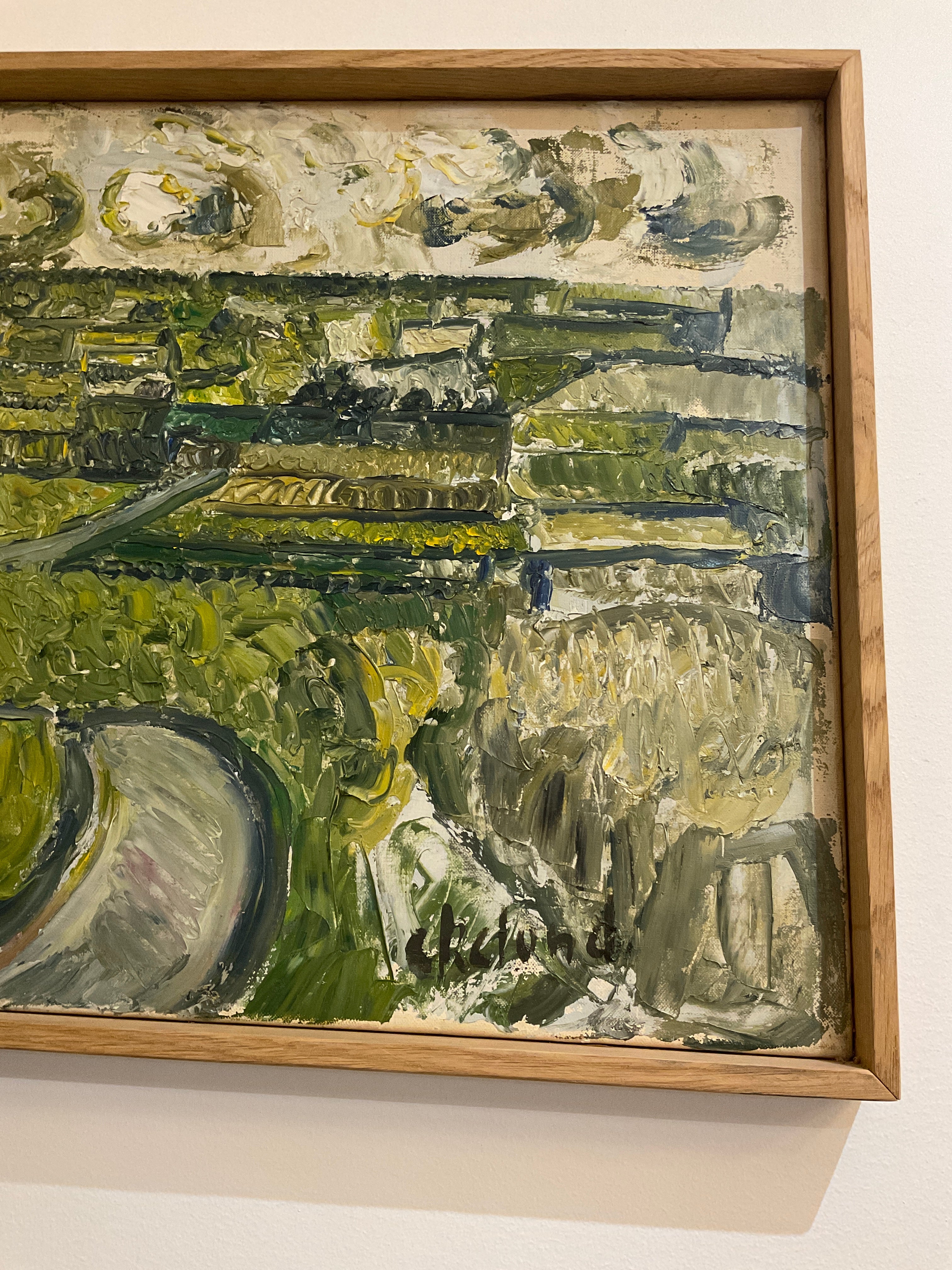 Swedish abstract painting, signed