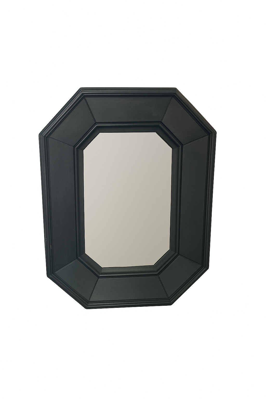 Italian 19th century stone and ebonized wood mirror