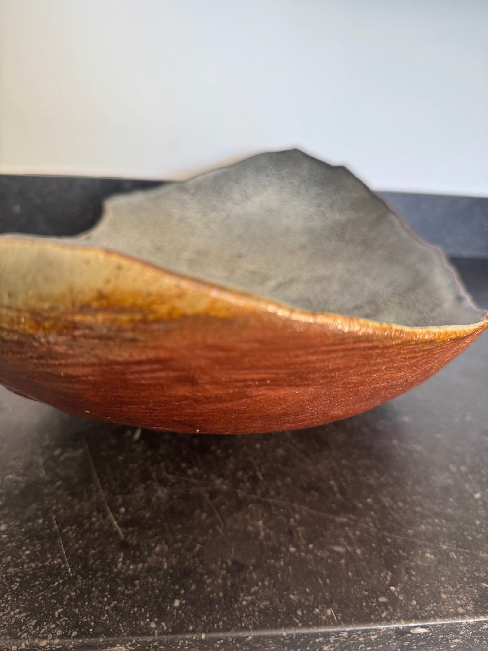 Large Organic Danish Studio Pottery bowl
