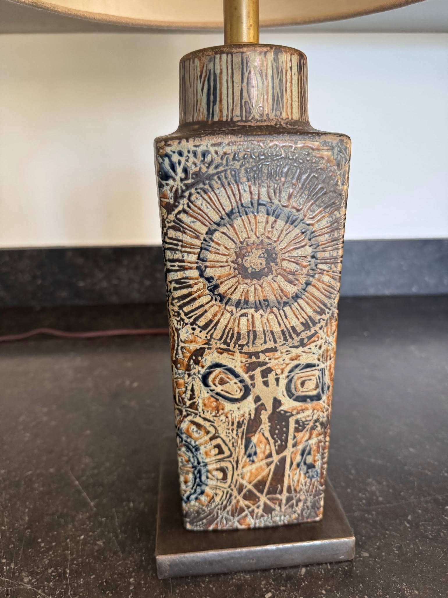 Vintage Danish Ceramic Table Lamp