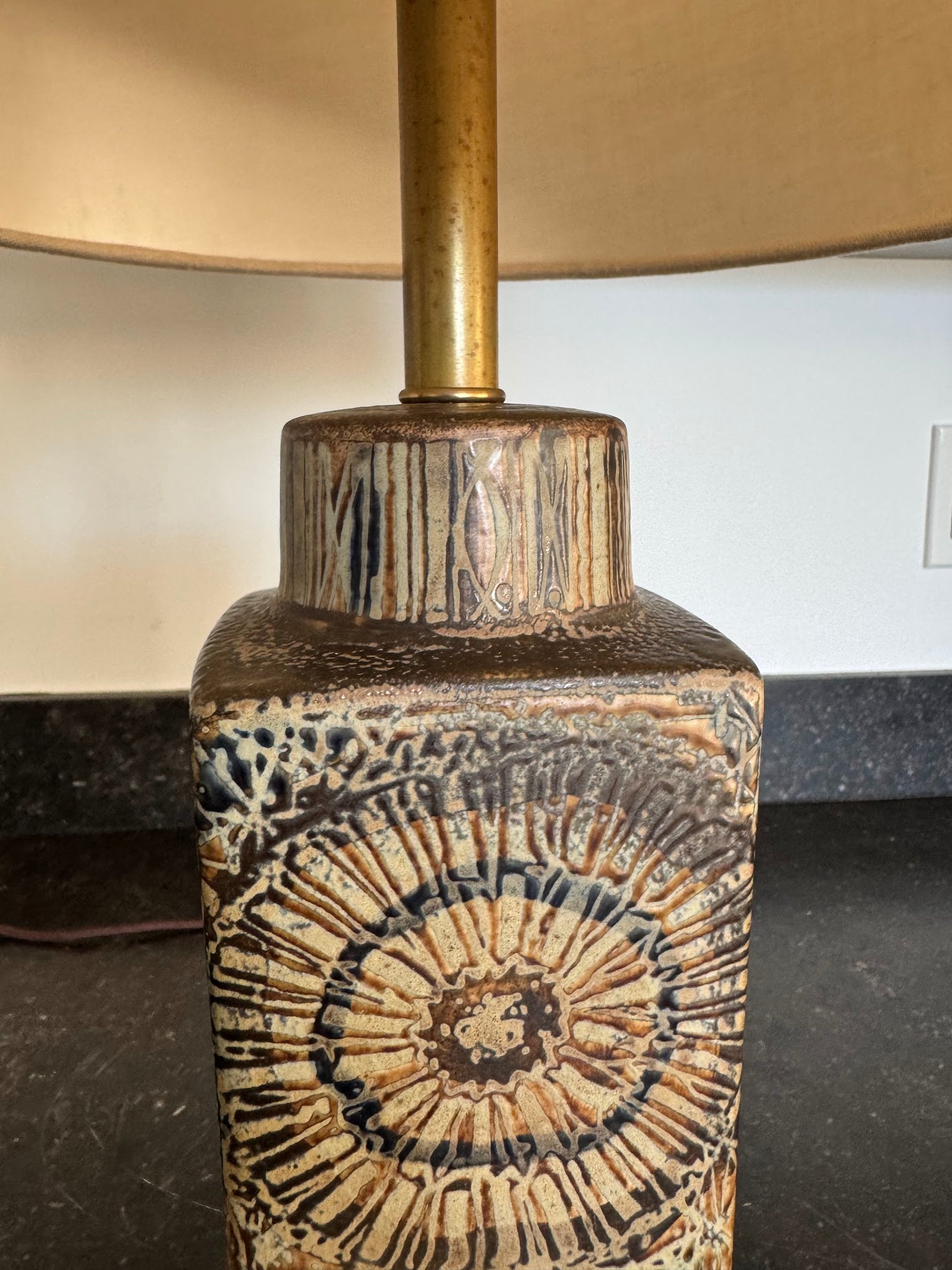 Vintage Danish Ceramic Table Lamp
