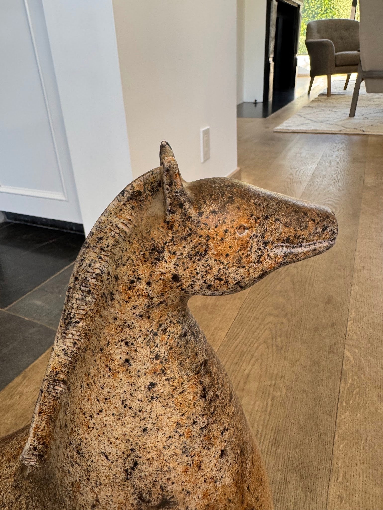 Vintage French Ceramic Horse