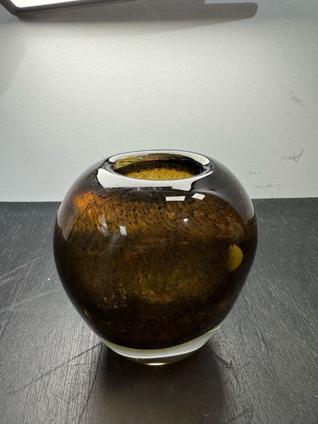 Vintage Swedish Blown Art Glass Vase