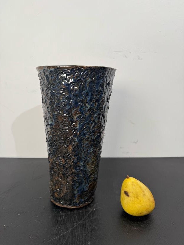 Nice Blue Vintage Studio Pottery Vase