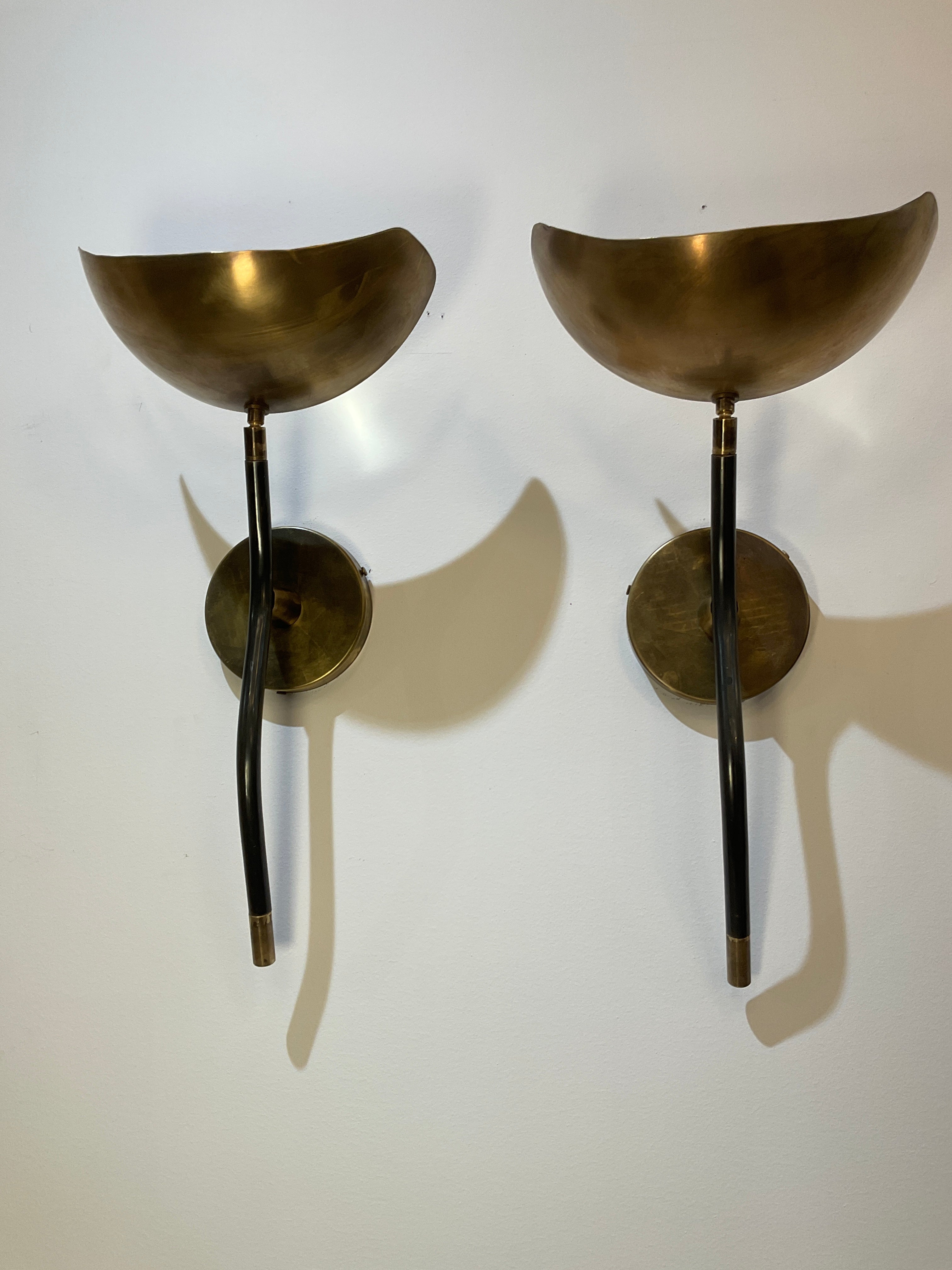 Pair Limited Edition Mixed Metals Sconces