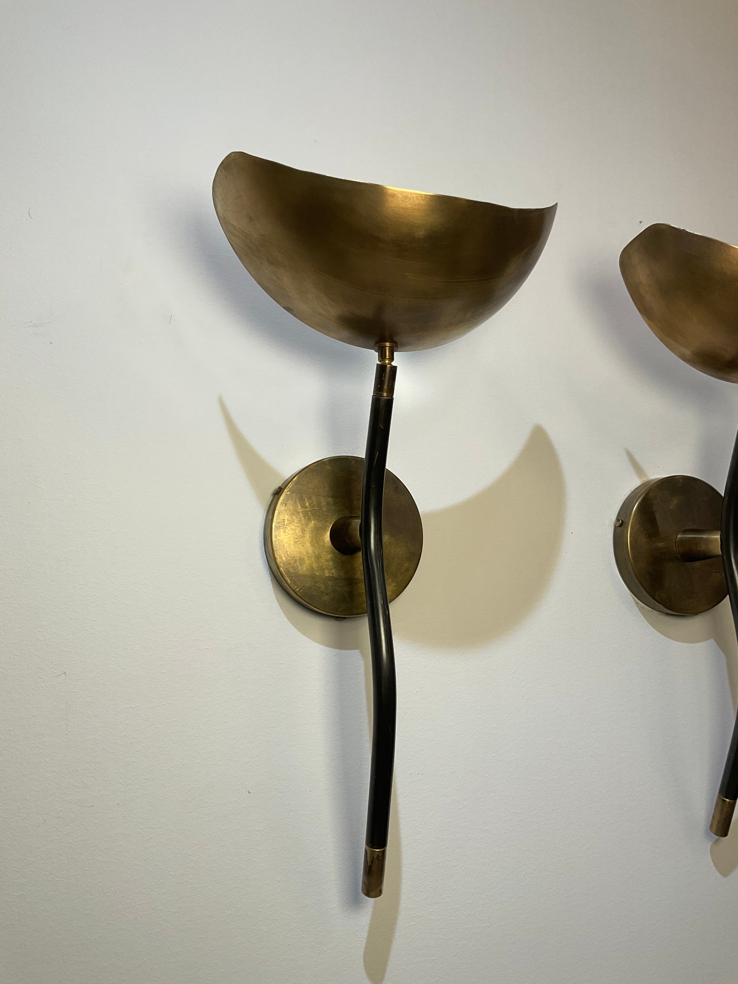 Pair Limited Edition Mixed Metals Sconces