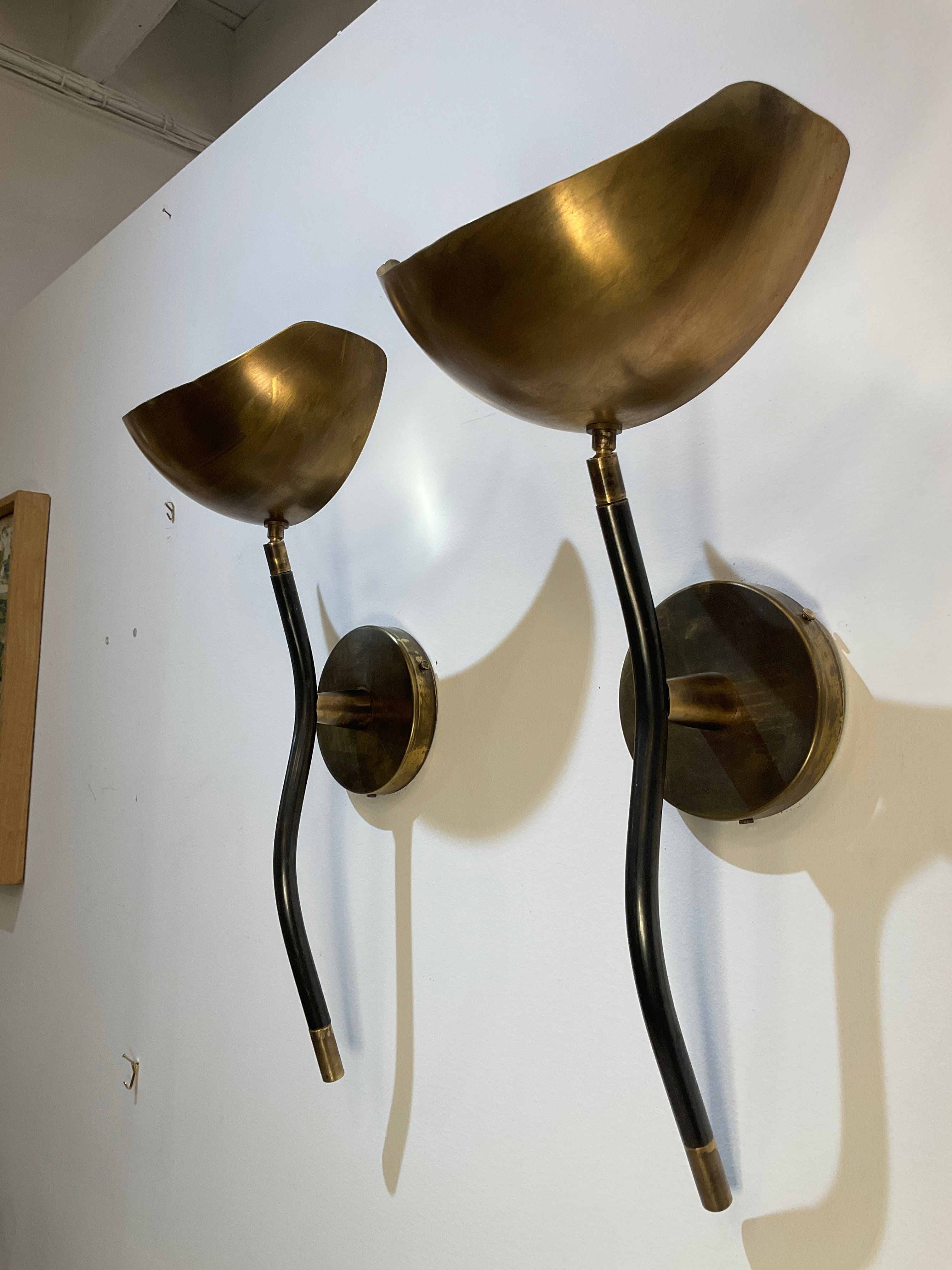 Pair Limited Edition Mixed Metals Sconces