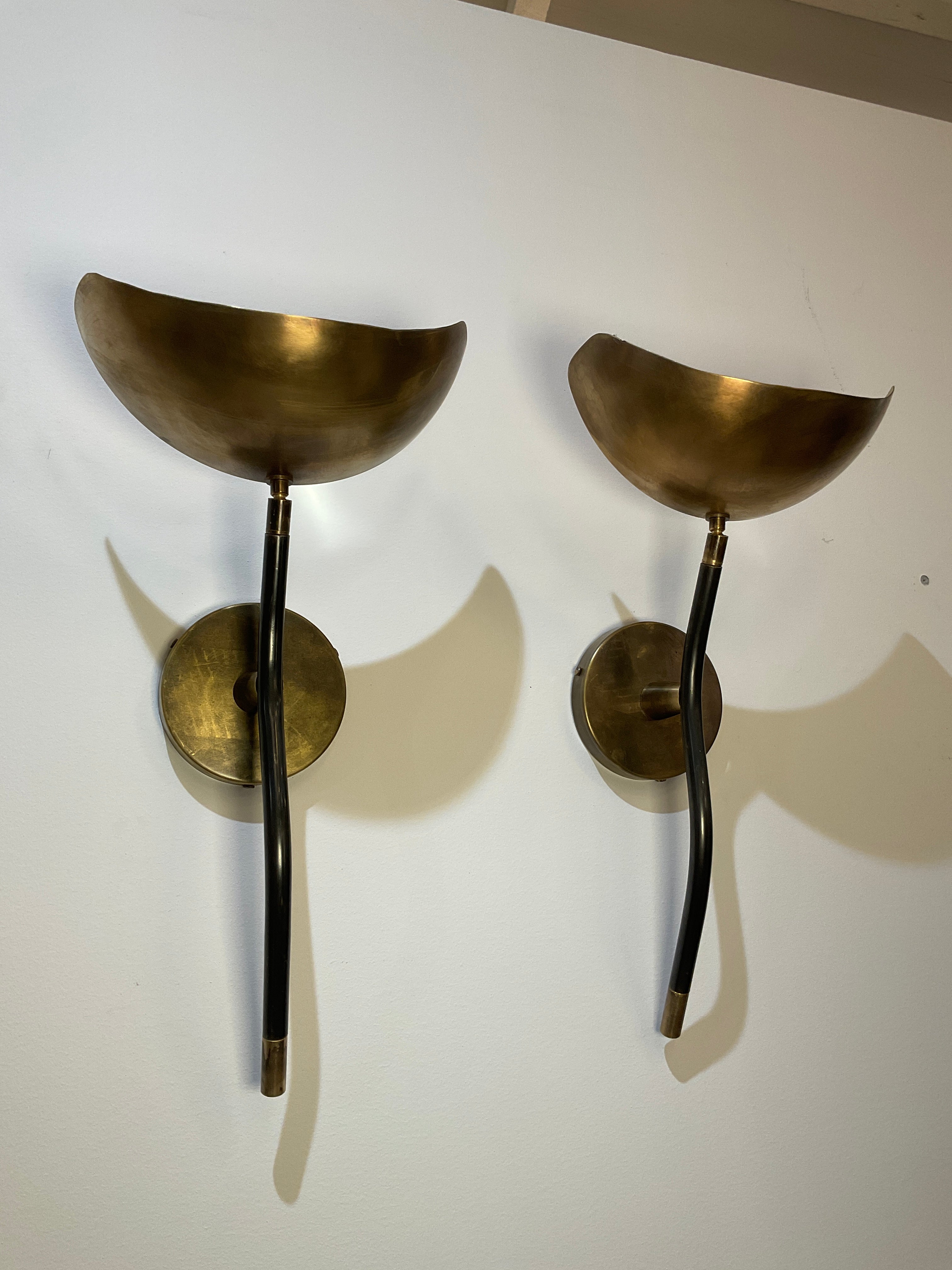 Pair Limited Edition Mixed Metals Sconces