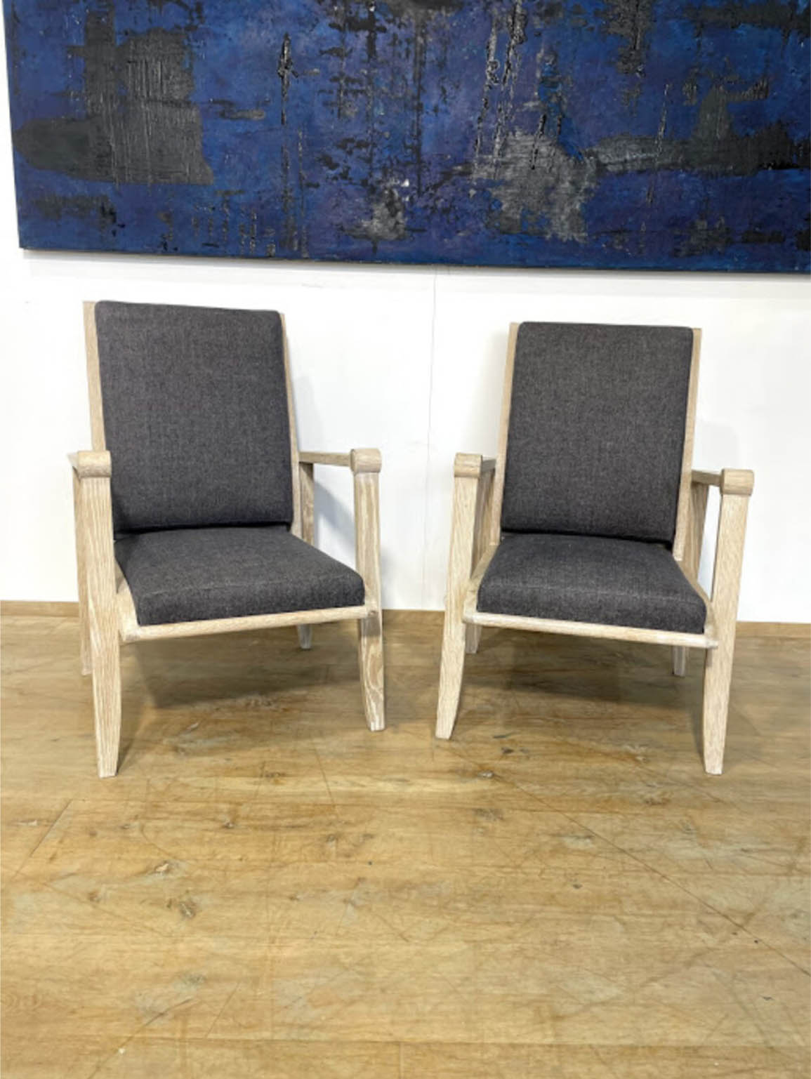 Lucca Studio Edgar Oak Arm Chairs