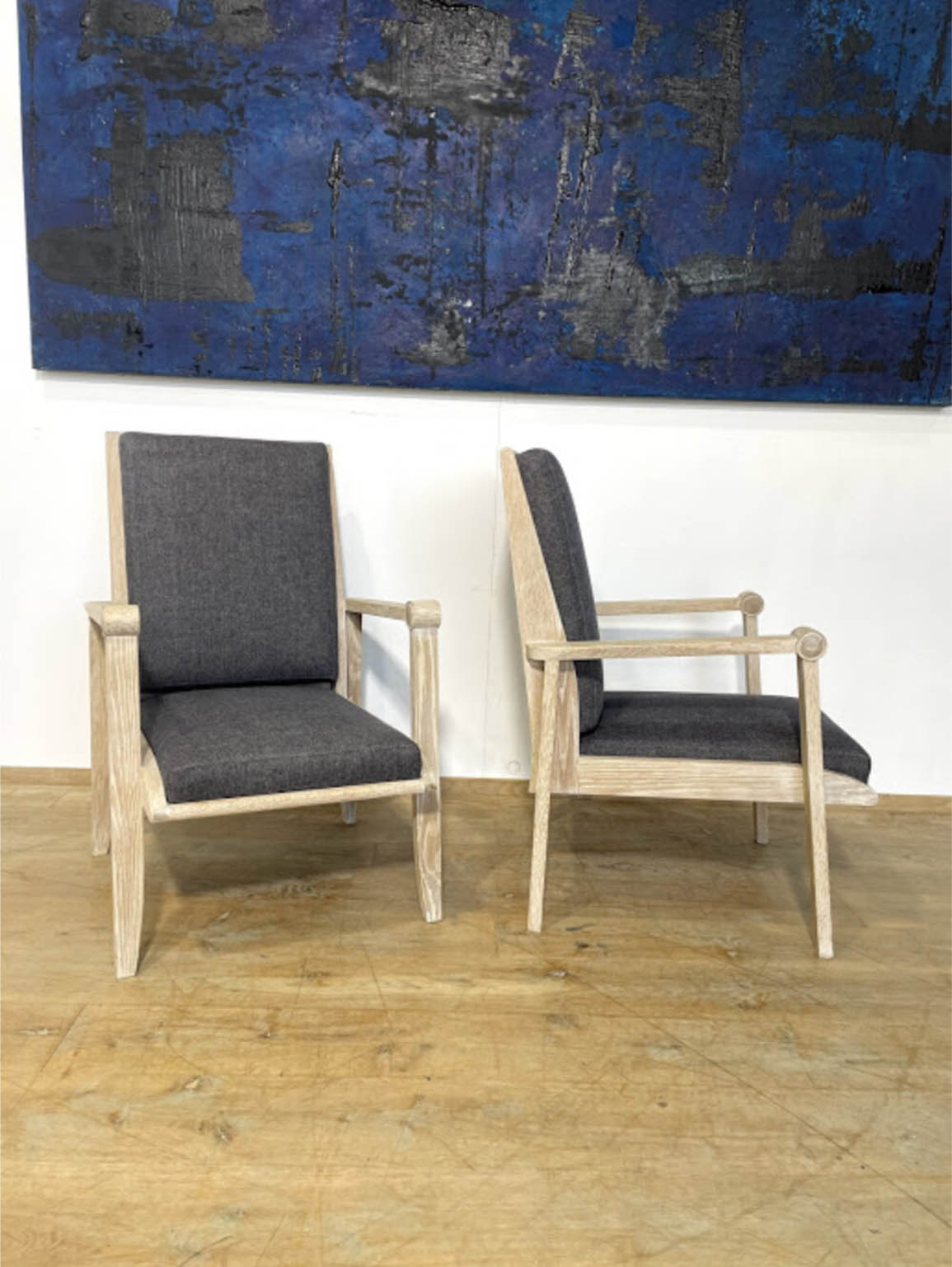 Lucca Studio Edgar Oak Arm Chairs