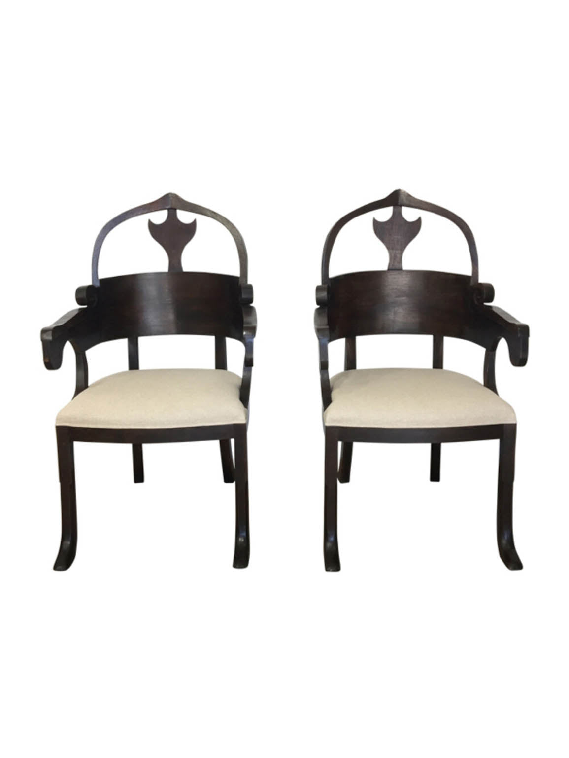 Pair of Lucca Studio Christine Chairs