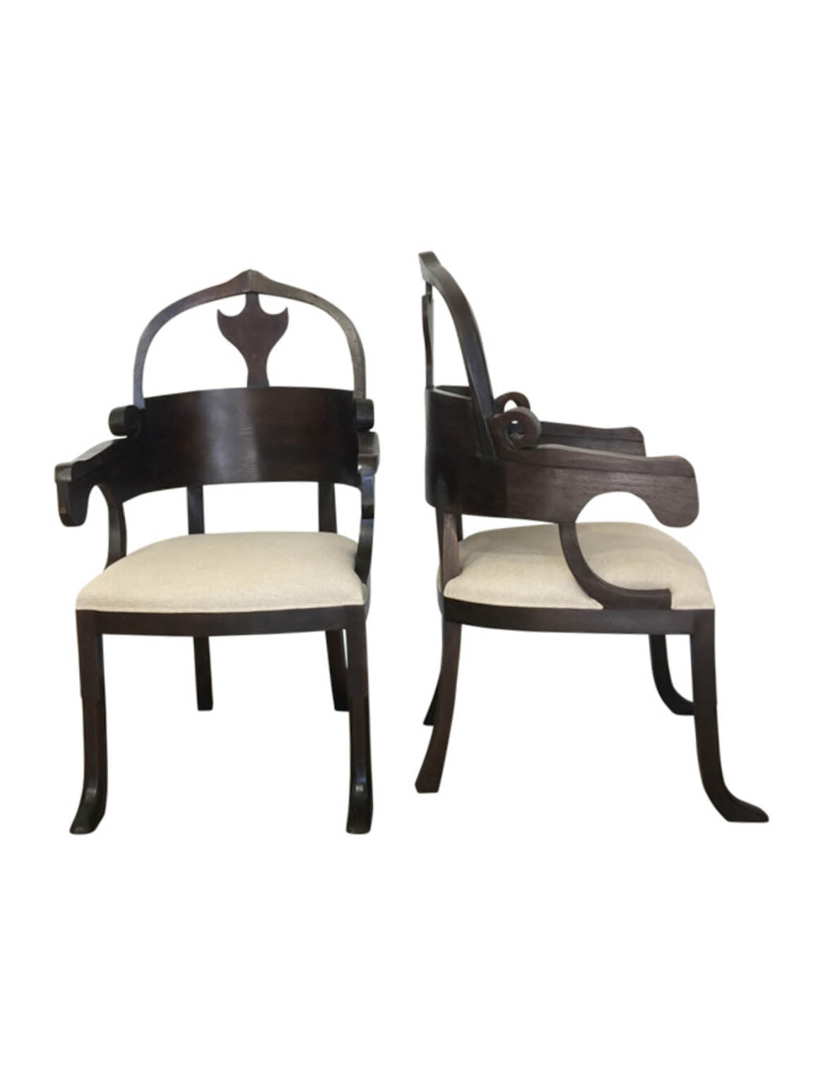 Pair of Lucca Studio Christine Chairs