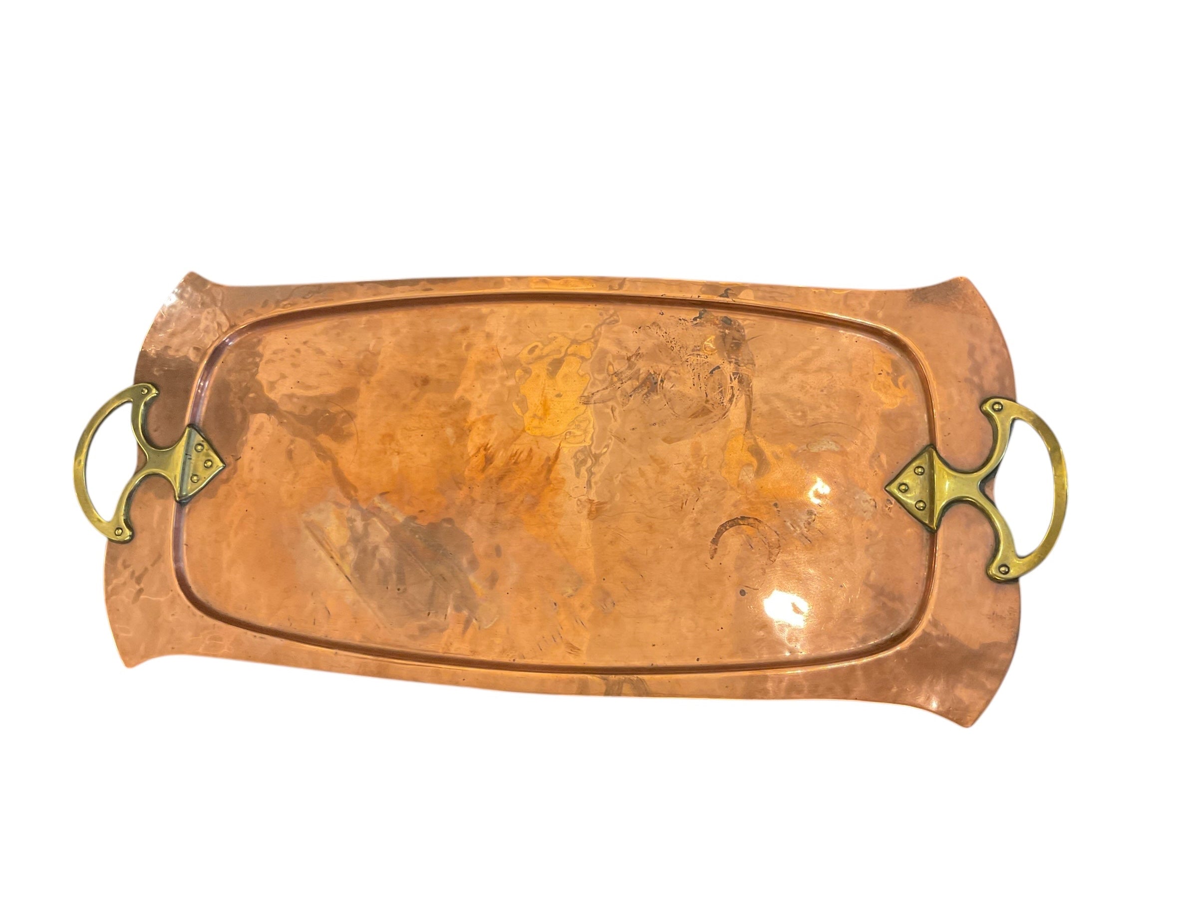 English Copper Art Nouveau Tray