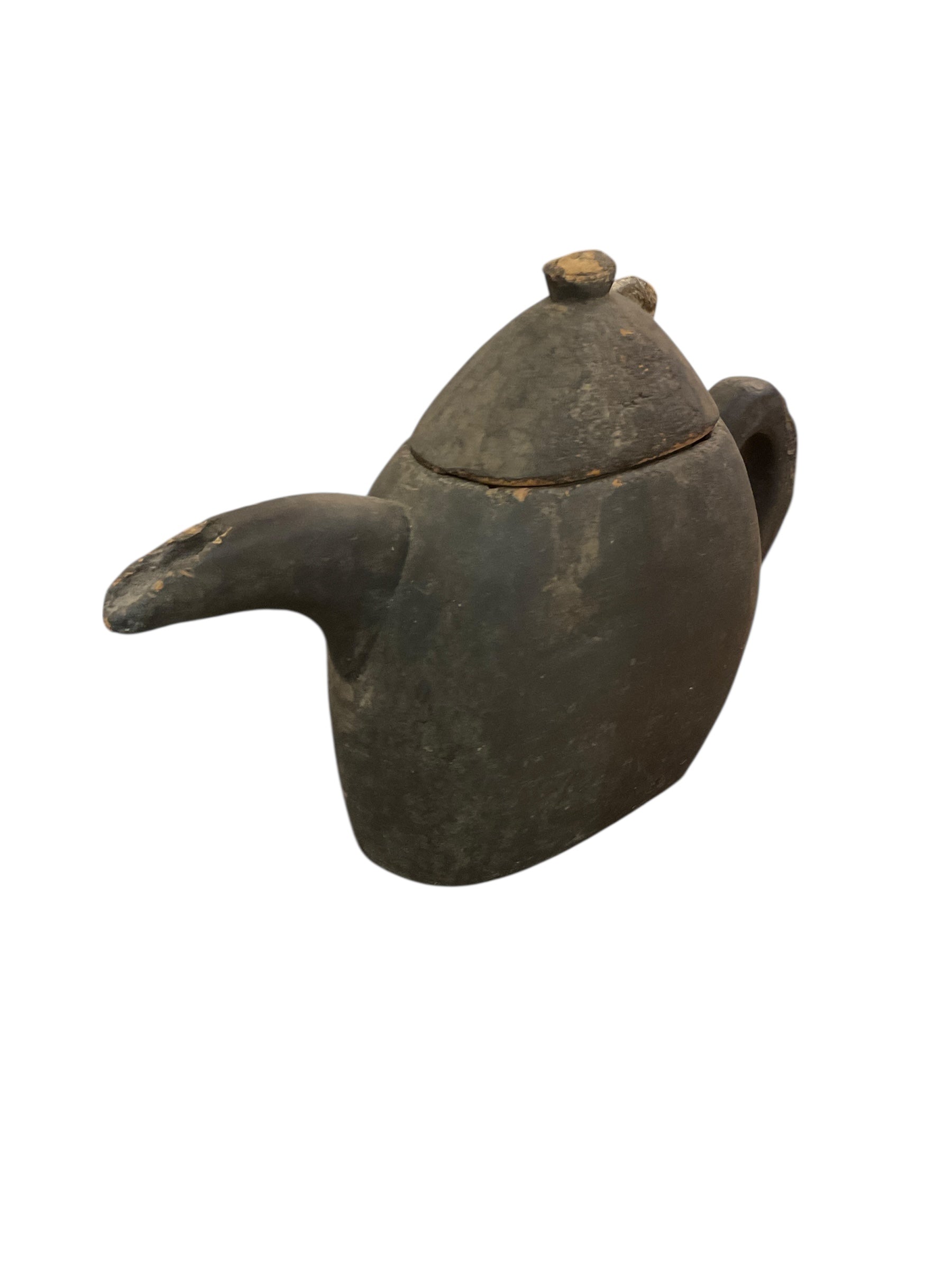 Japanese Primitive Wood tea kettle
