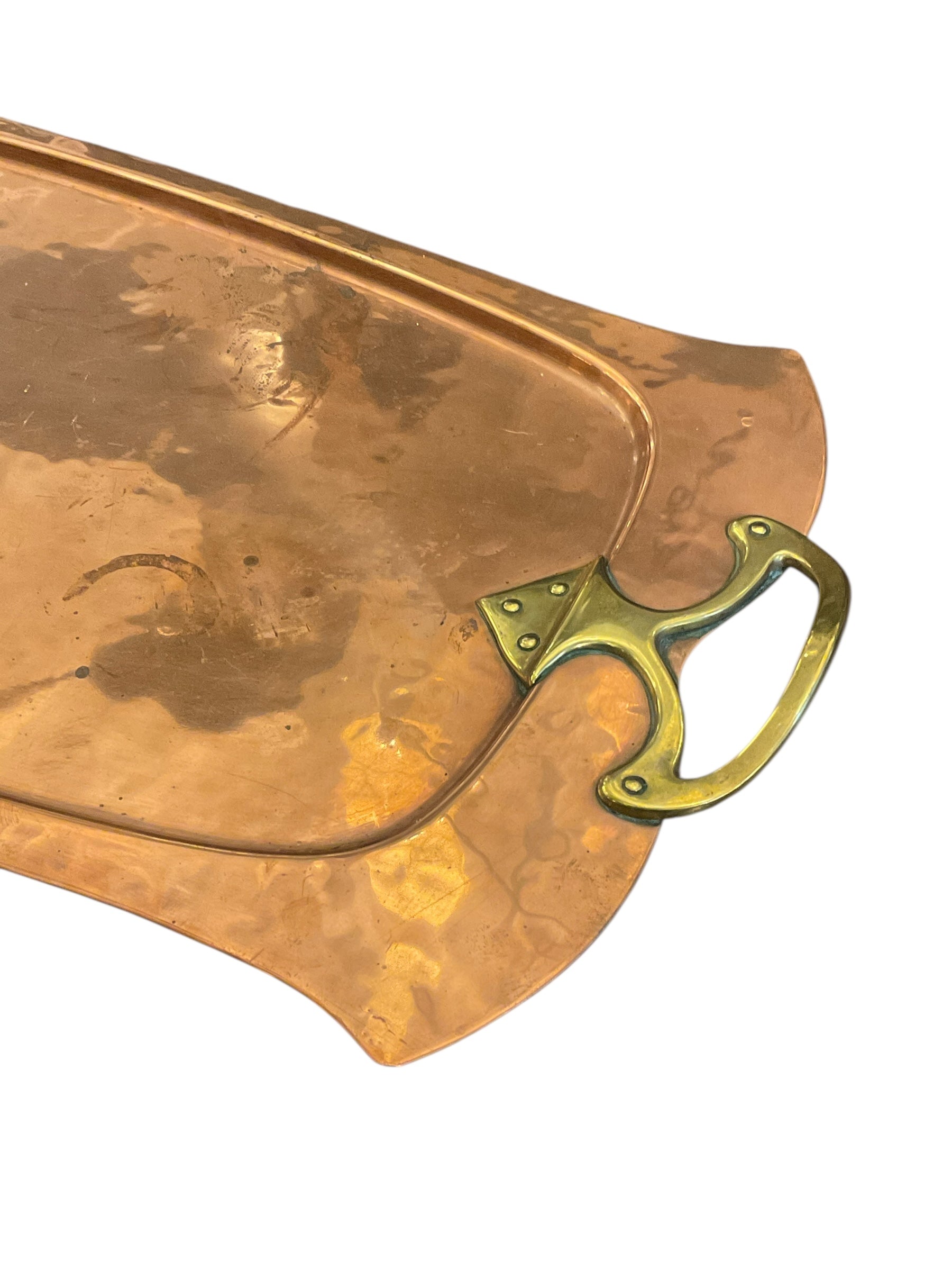 English Copper Art Nouveau Tray